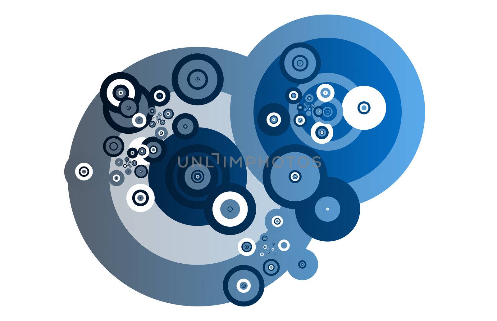 Fractals Abstract as Background With Many Circles