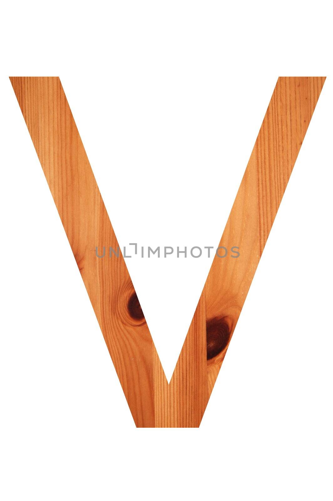 wood alphabet V by gunnar3000