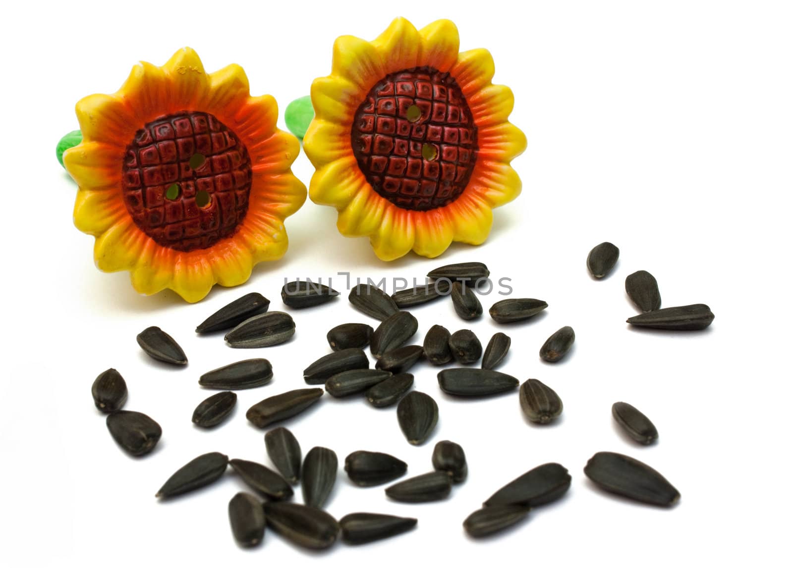 Sunflower-shaped salt shakers seed-shaped spicery