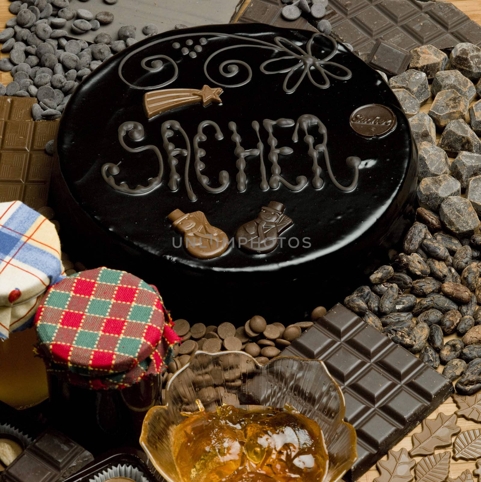 Sacher cake''s still life