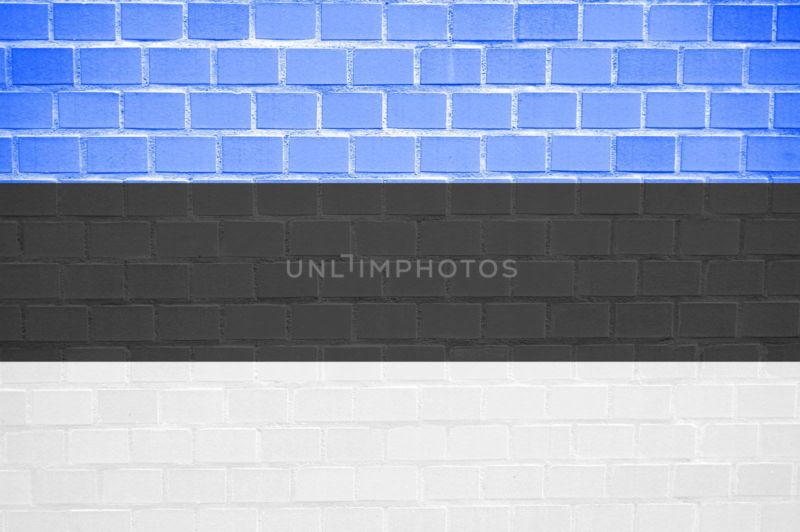 flag painted on a brickwall can be used as background