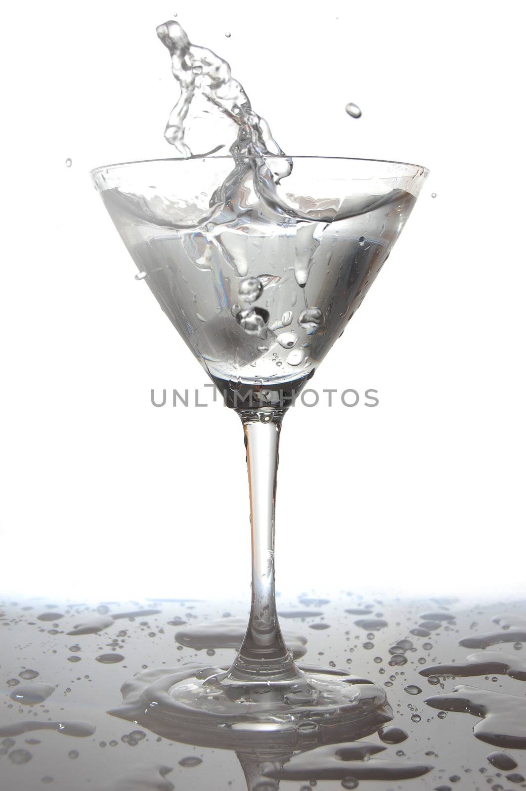 glass of water with splash by gunnar3000