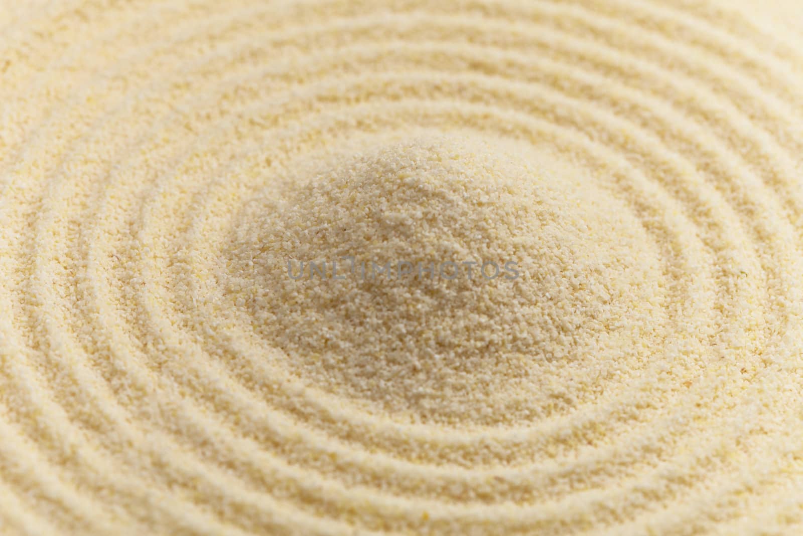 Small hillock from sand - an art composition