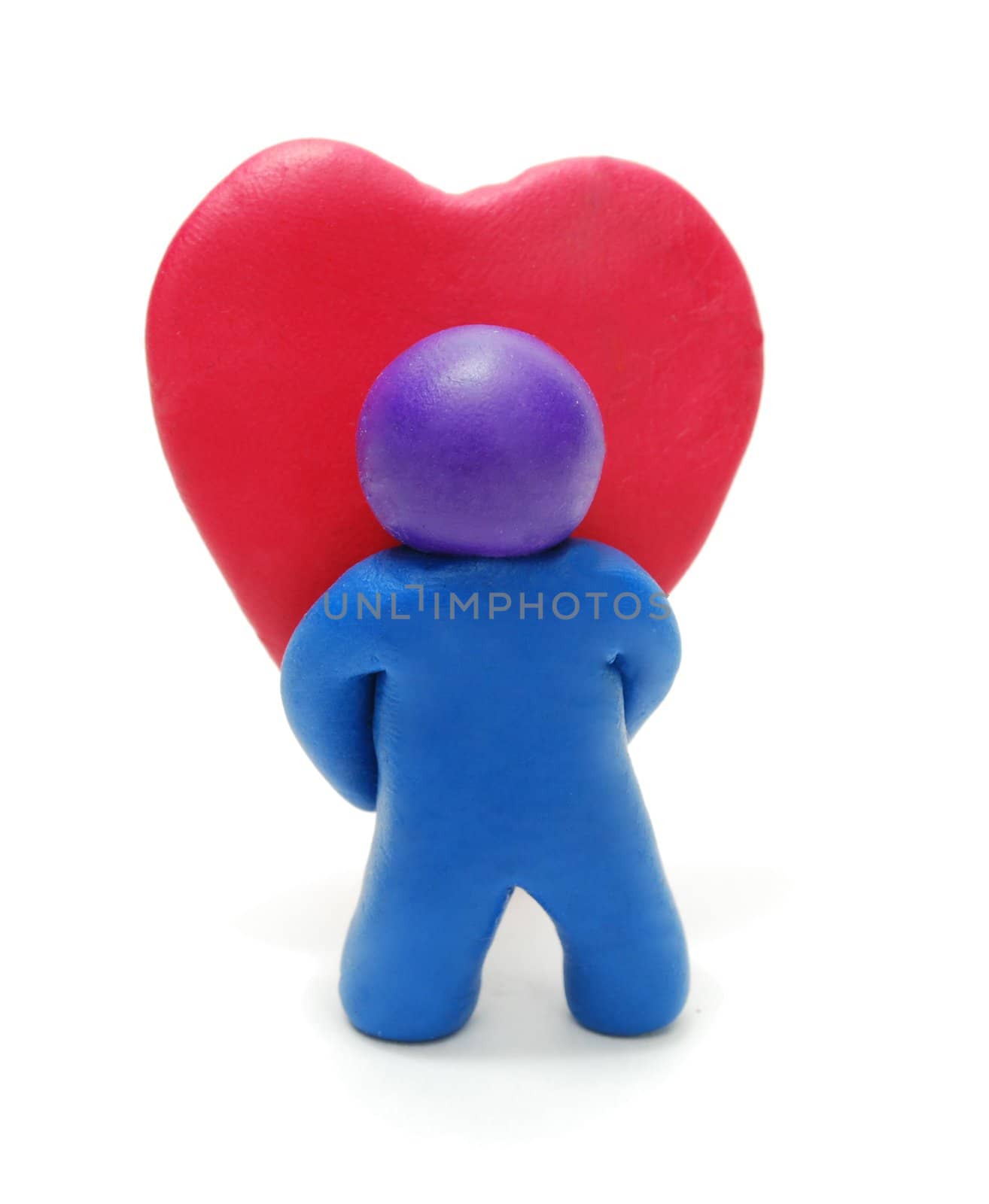 3d Man Holding Valentine's Yeart Gift