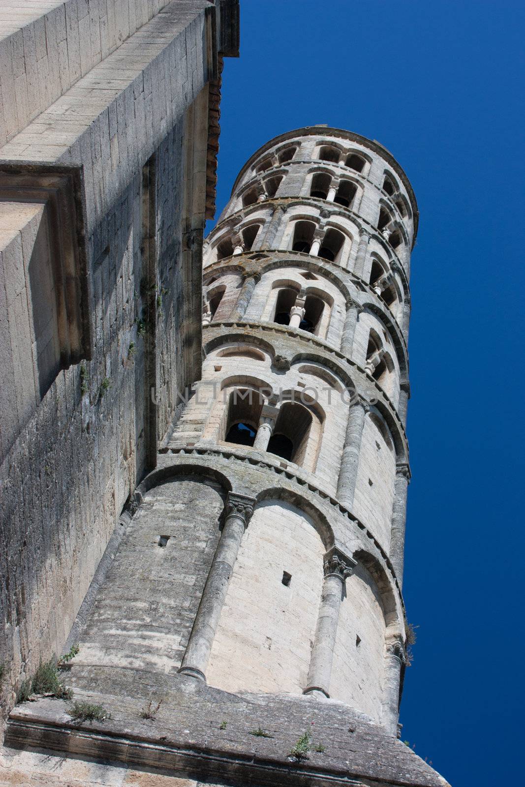 Fenestrelle Tower, Cathedral of St. Theodore in Uzes by TristanBM