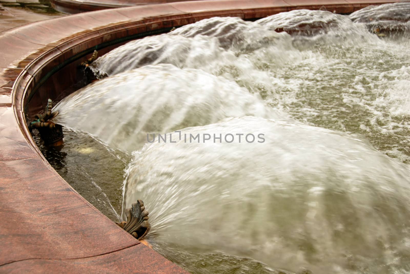 details of fountain in front of Bolshoy Theatre in Moscow