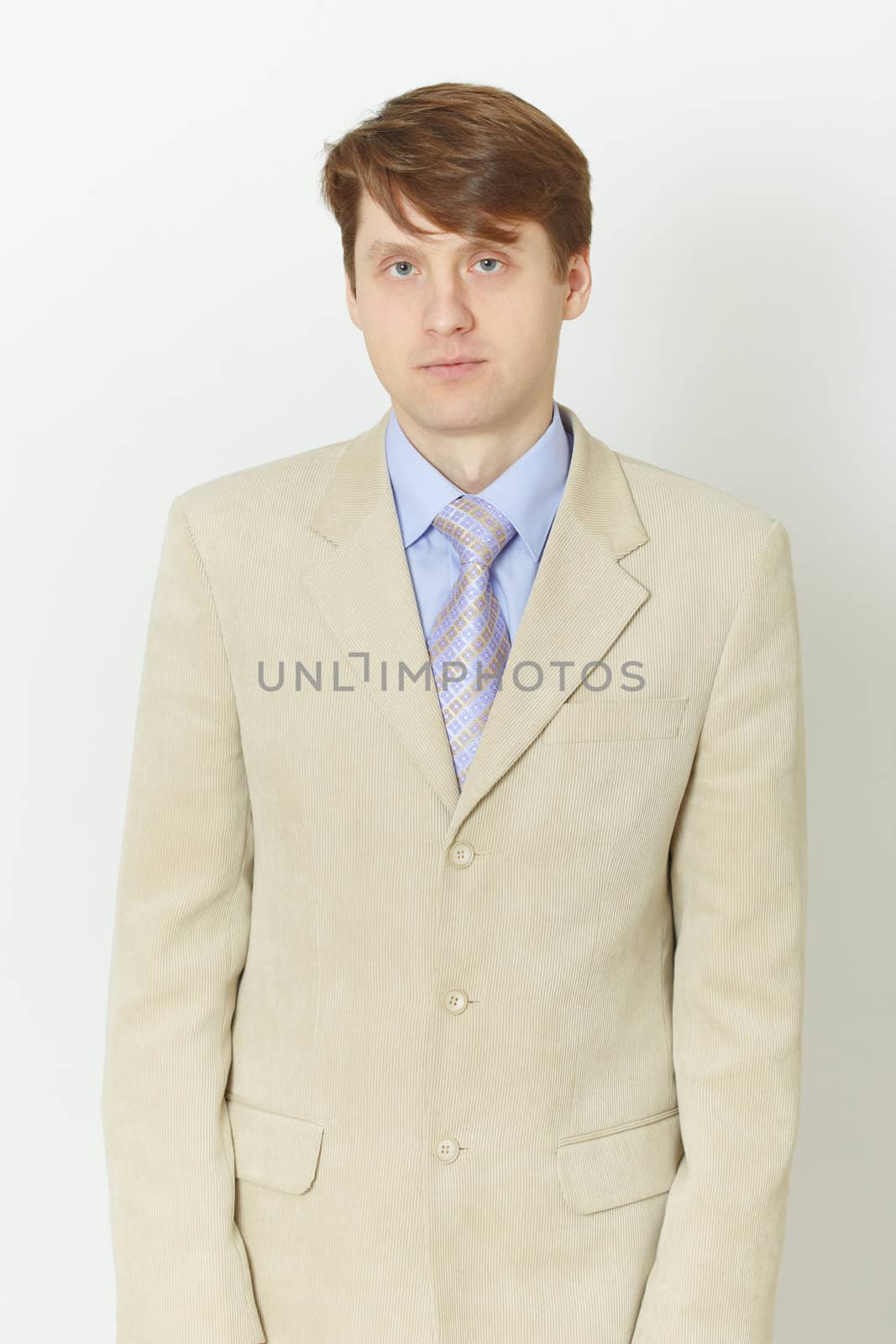 The young man in a light jacket - the front view