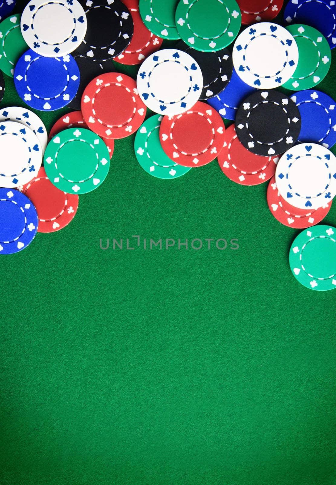 Gambling chips background by photosoup