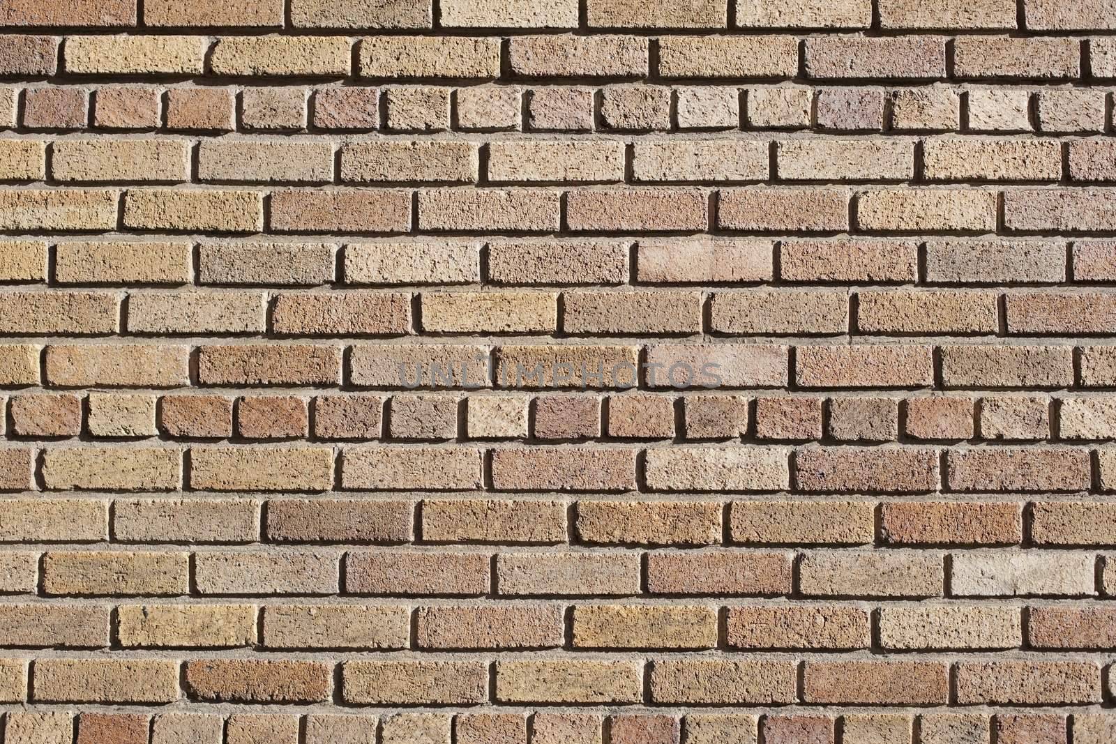 Several Rows of an Outside Brown Brick Wall