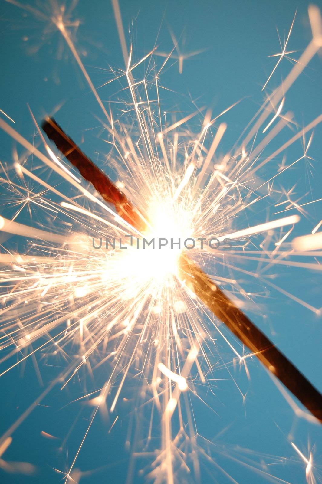 abstract holiday sparkler background with copyspace for text message