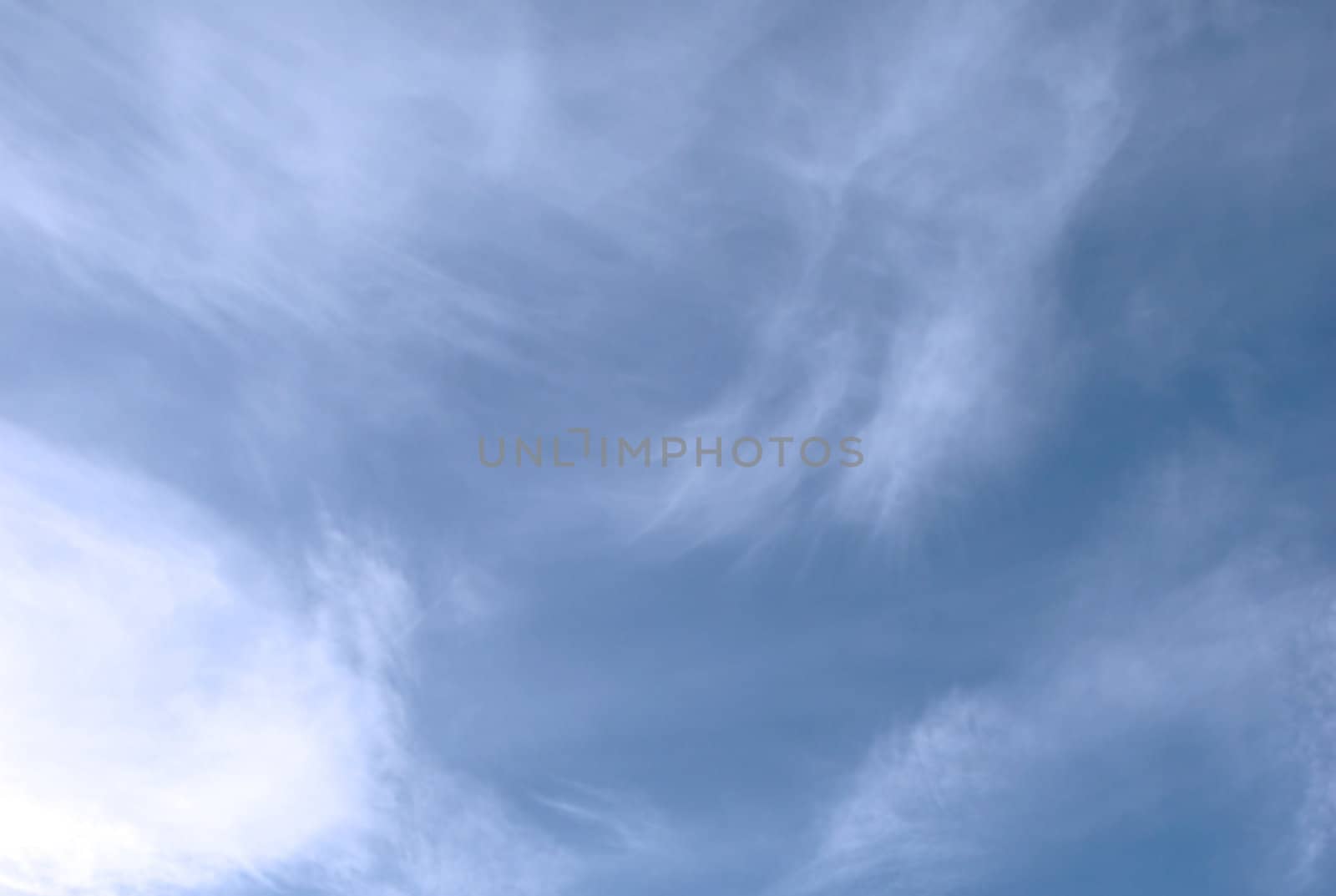 cloudscape of beautiful soft white fluffy clouds against a blue sky