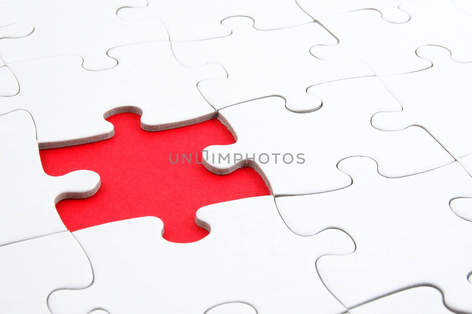 abstracg jigsaw puzzle background with missing piece