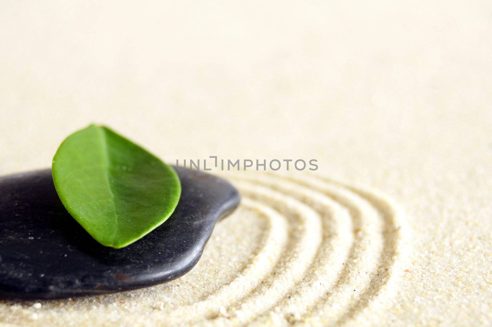 stones and sand in a peaceful still life