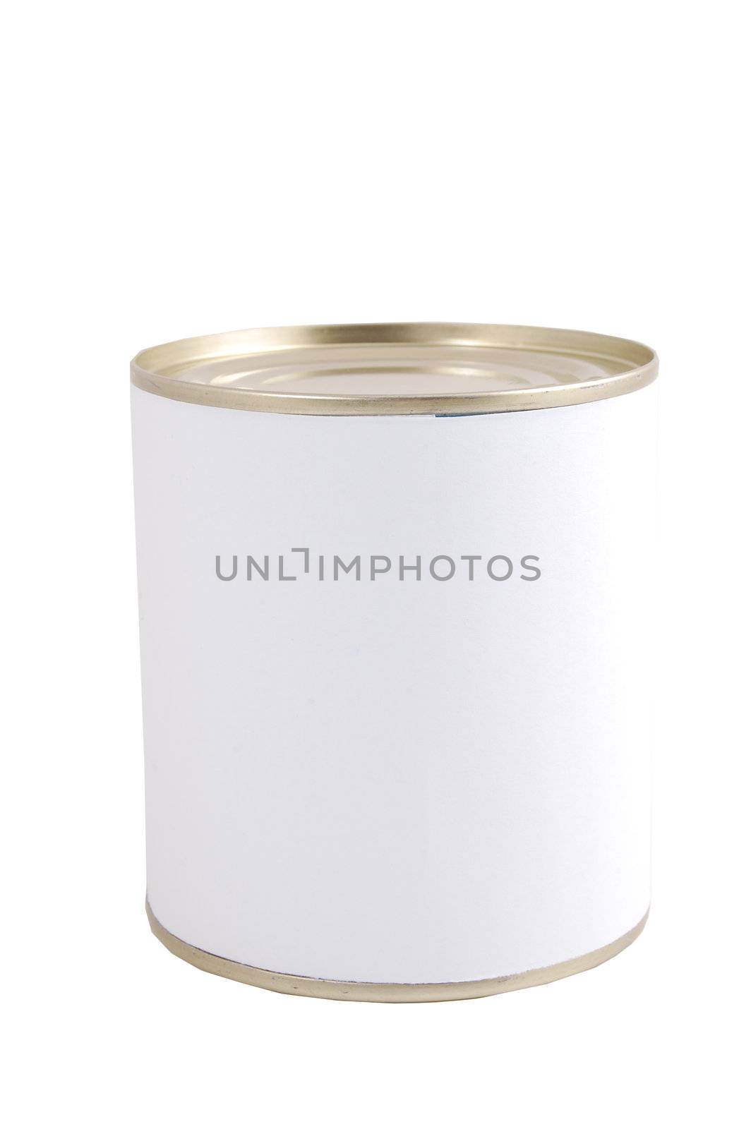 isolated white tin by gunnar3000