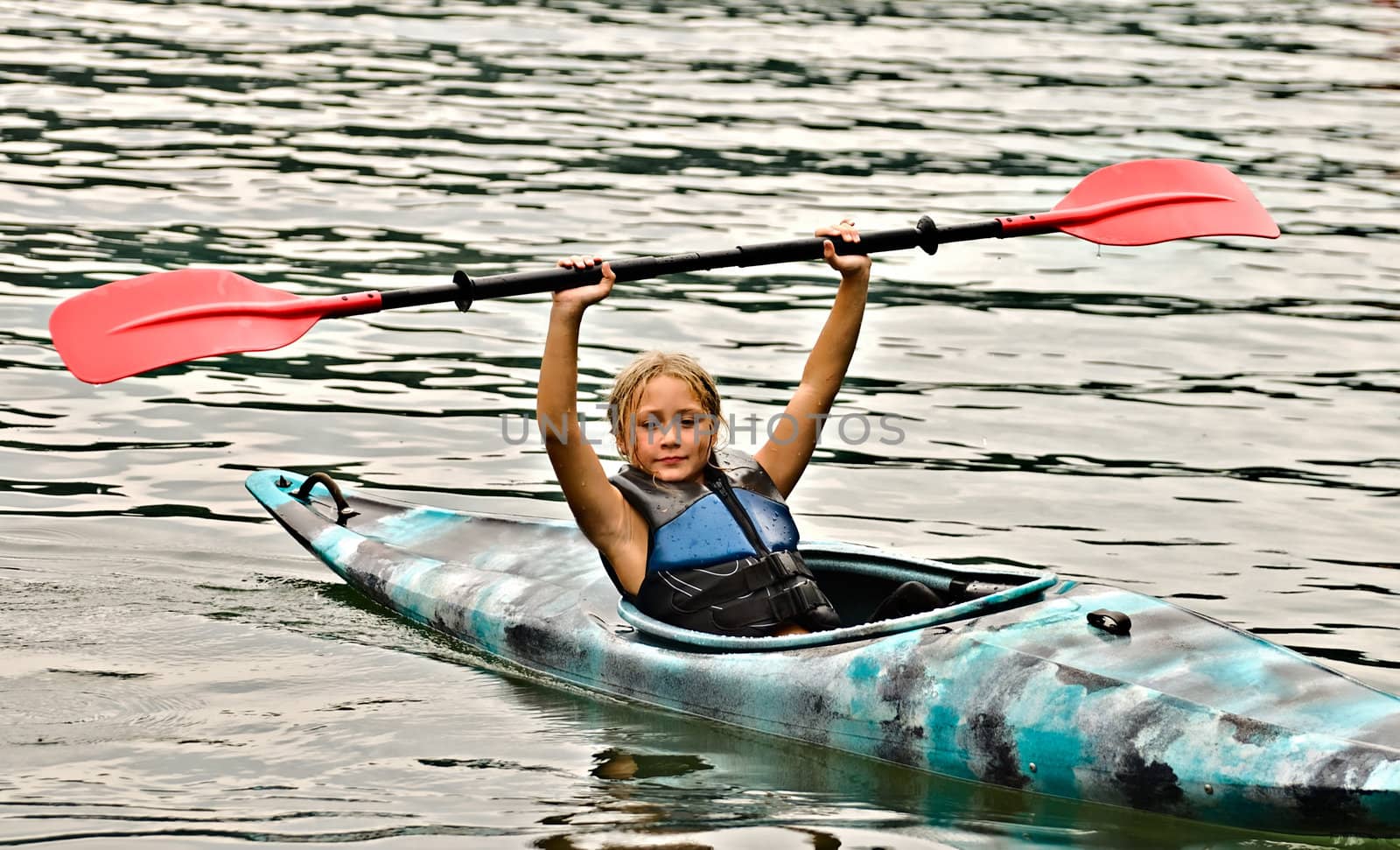 Young Girl in Kayak by Noonie