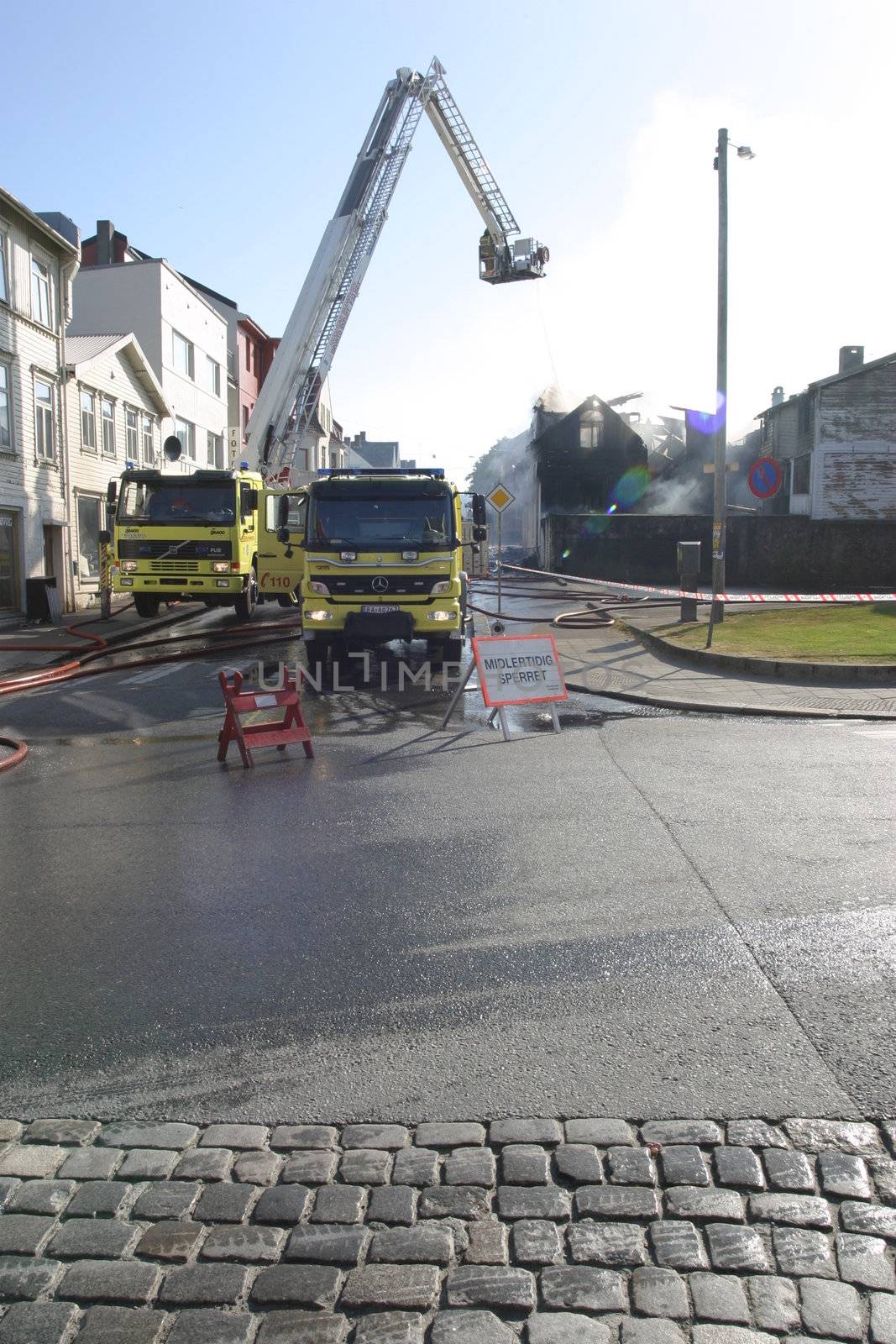 From a fire in Haugesund at a place called Bon Apetit