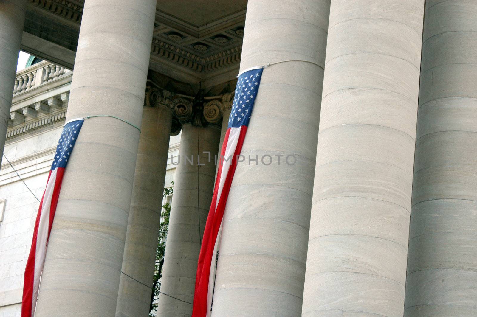  Columns at a government building in Washington, DC