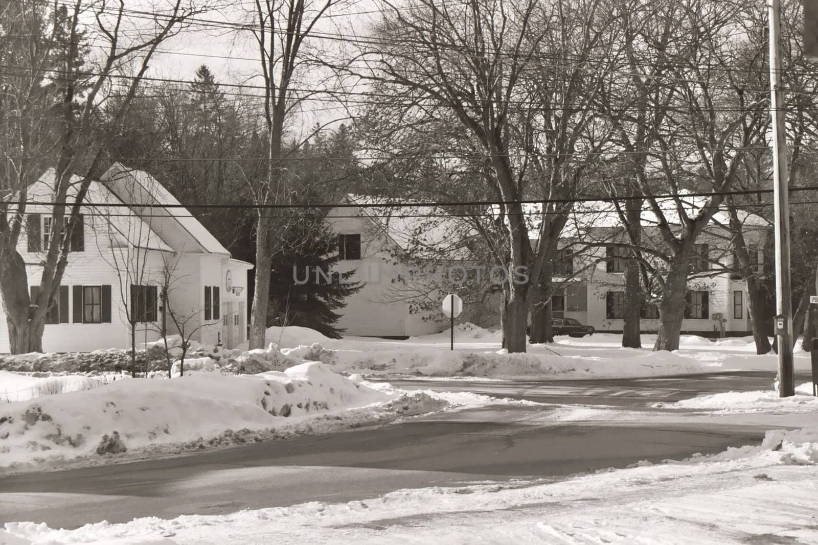 A house buried after a snow storm