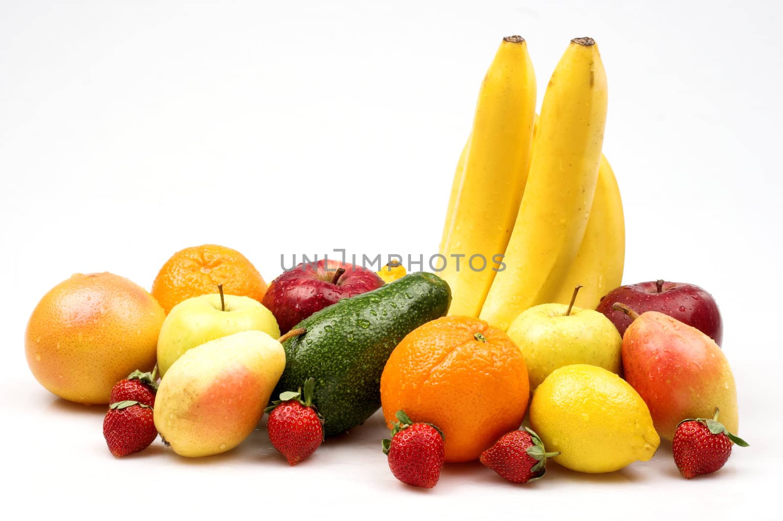 Various fruits as a background