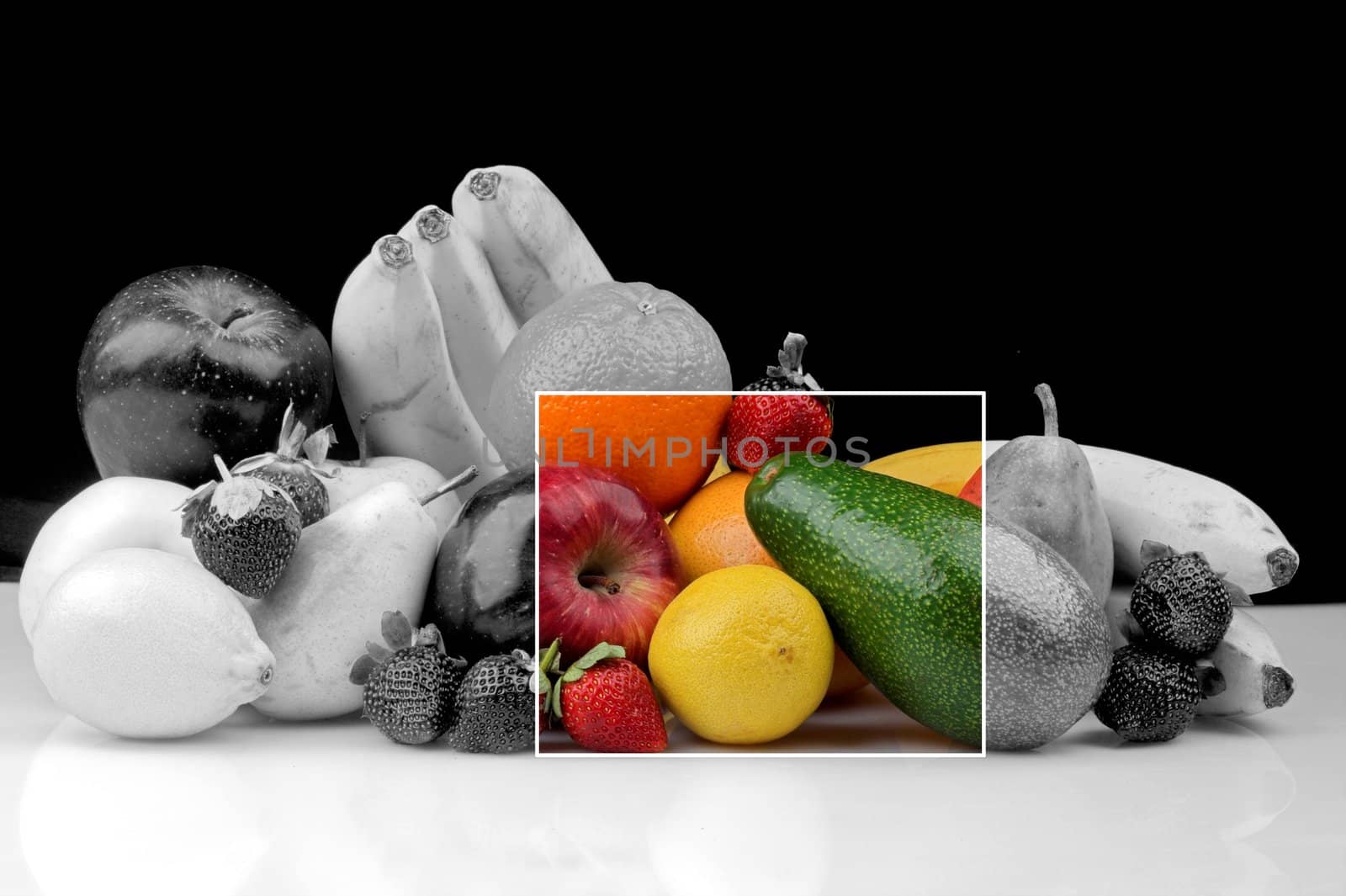 Various fruits as a background