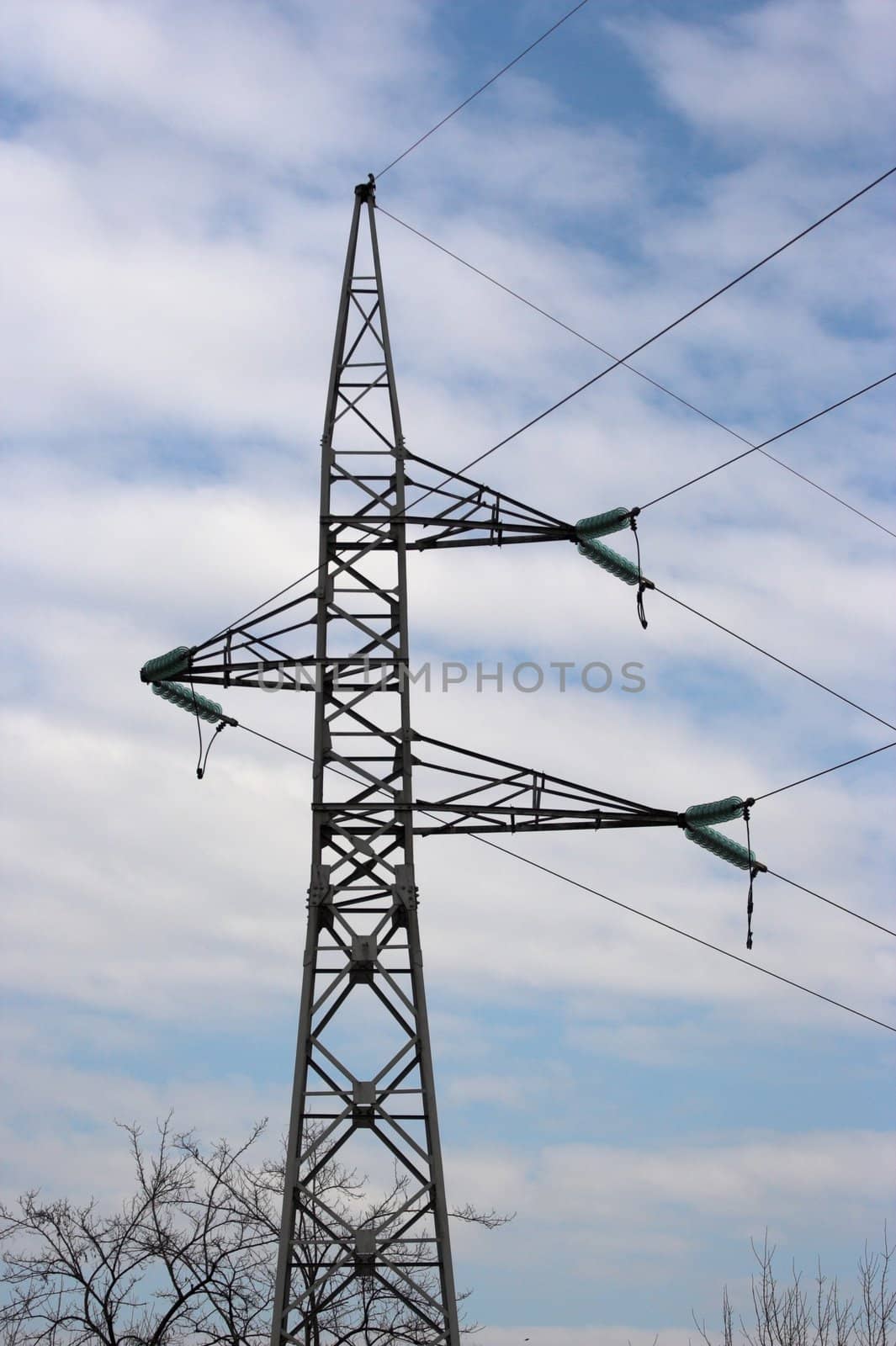 A distribution line over sky