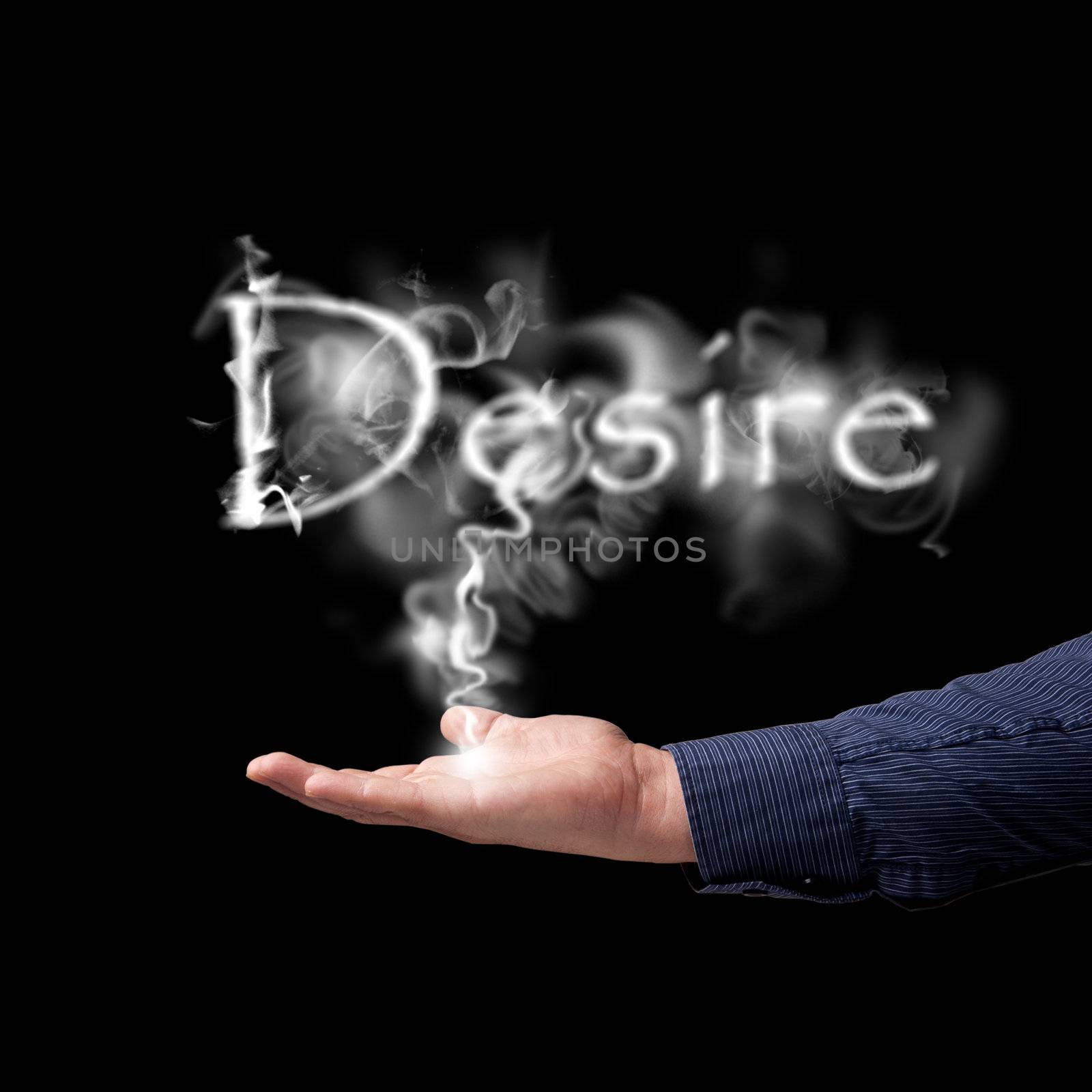 desire, word is derived from the smoke of the hand by adam121