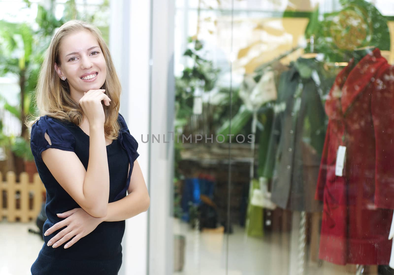 beautiful woman in the mall by adam121