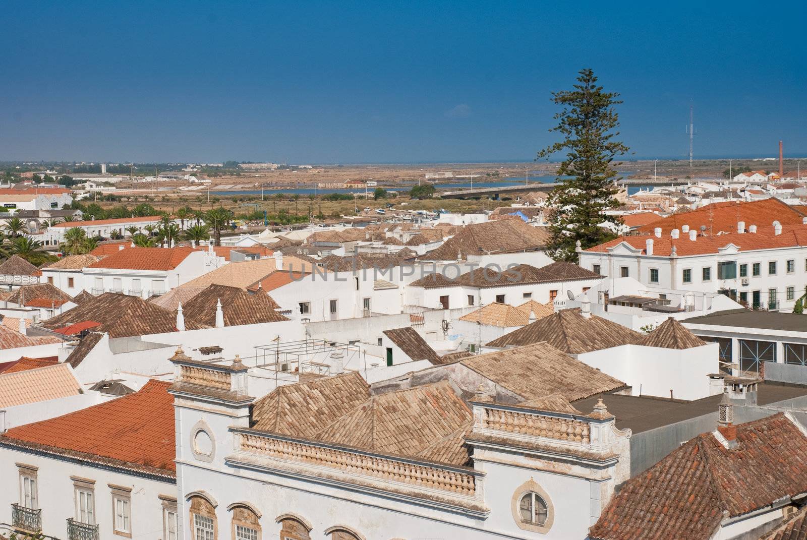 Old City of Tavira, Algarve, Portugal.
