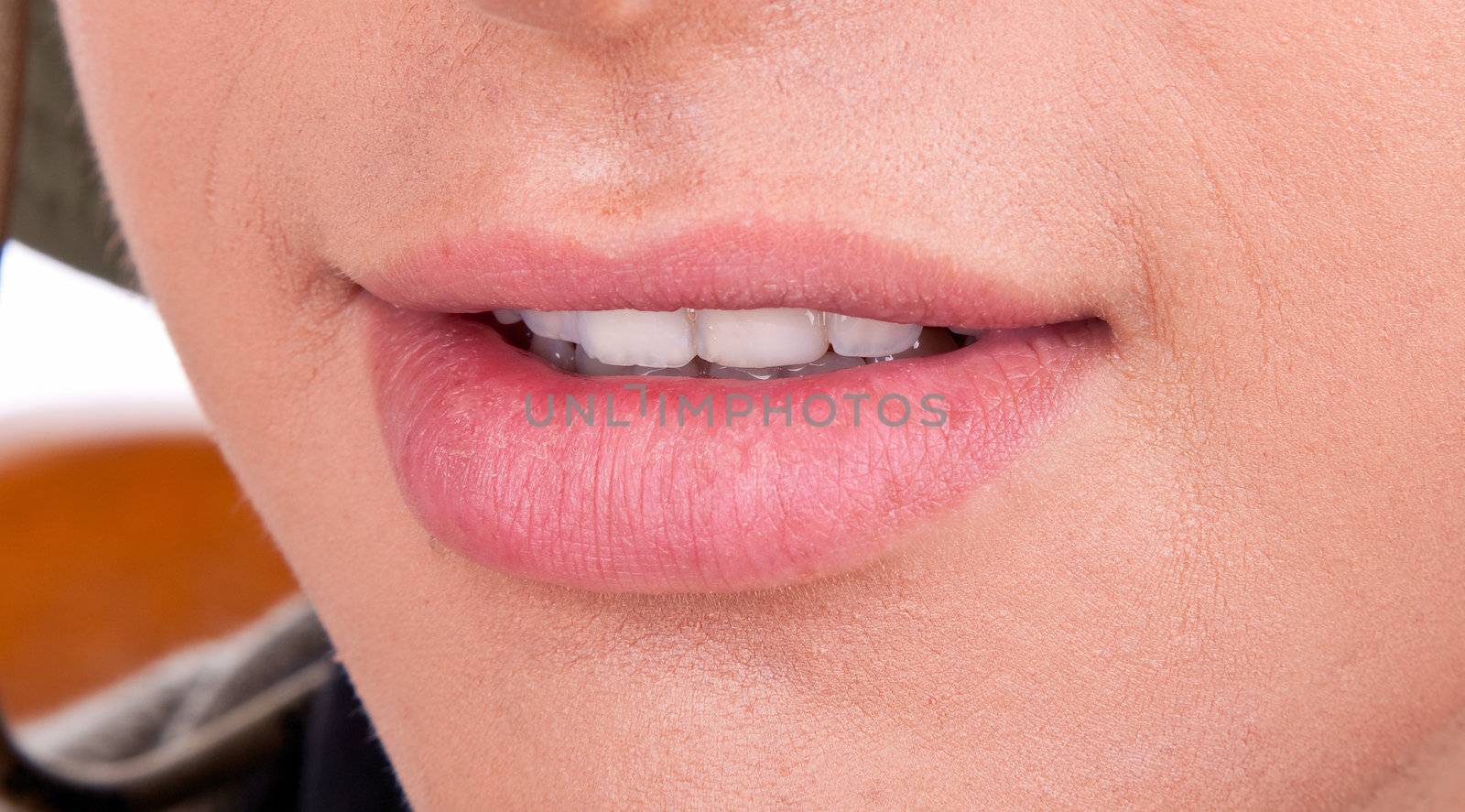 portrait of young tourist  smile on white background