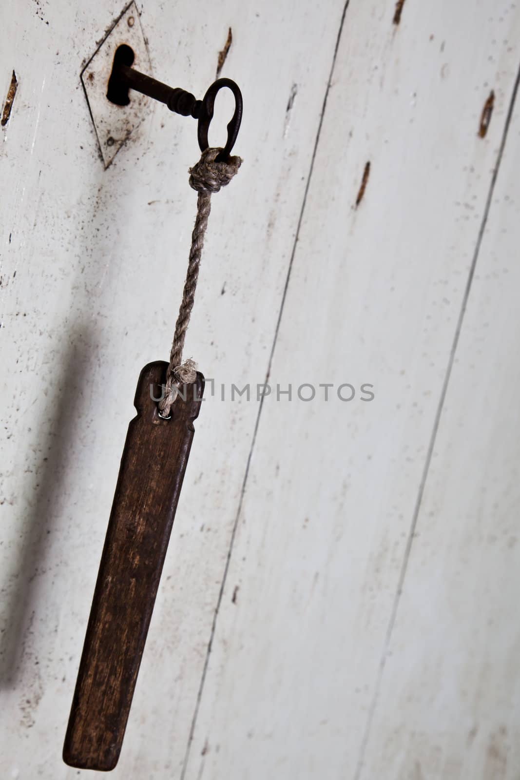 More than one hundred years old for this key and this door, Italy, Asti town