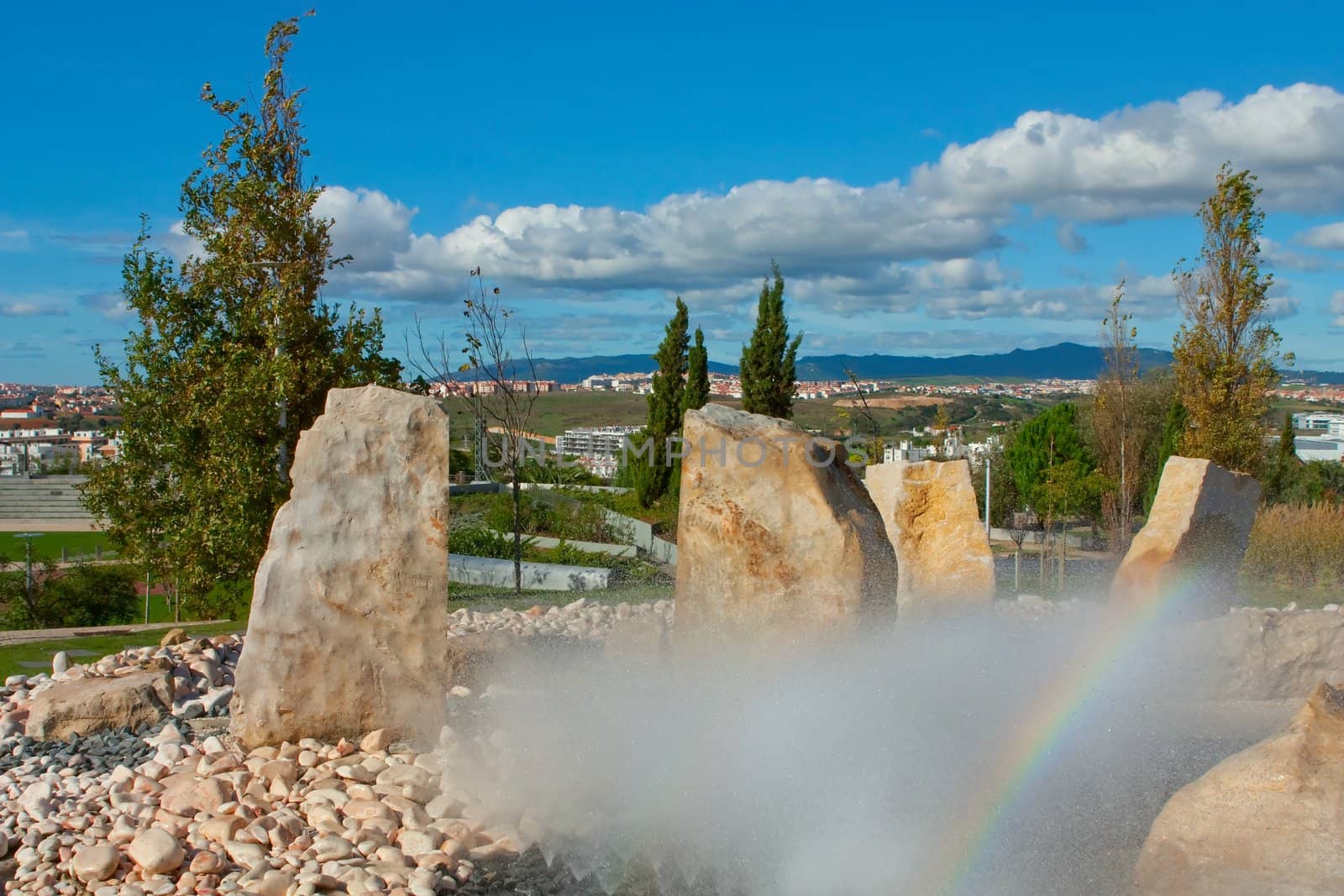 Fountain in park