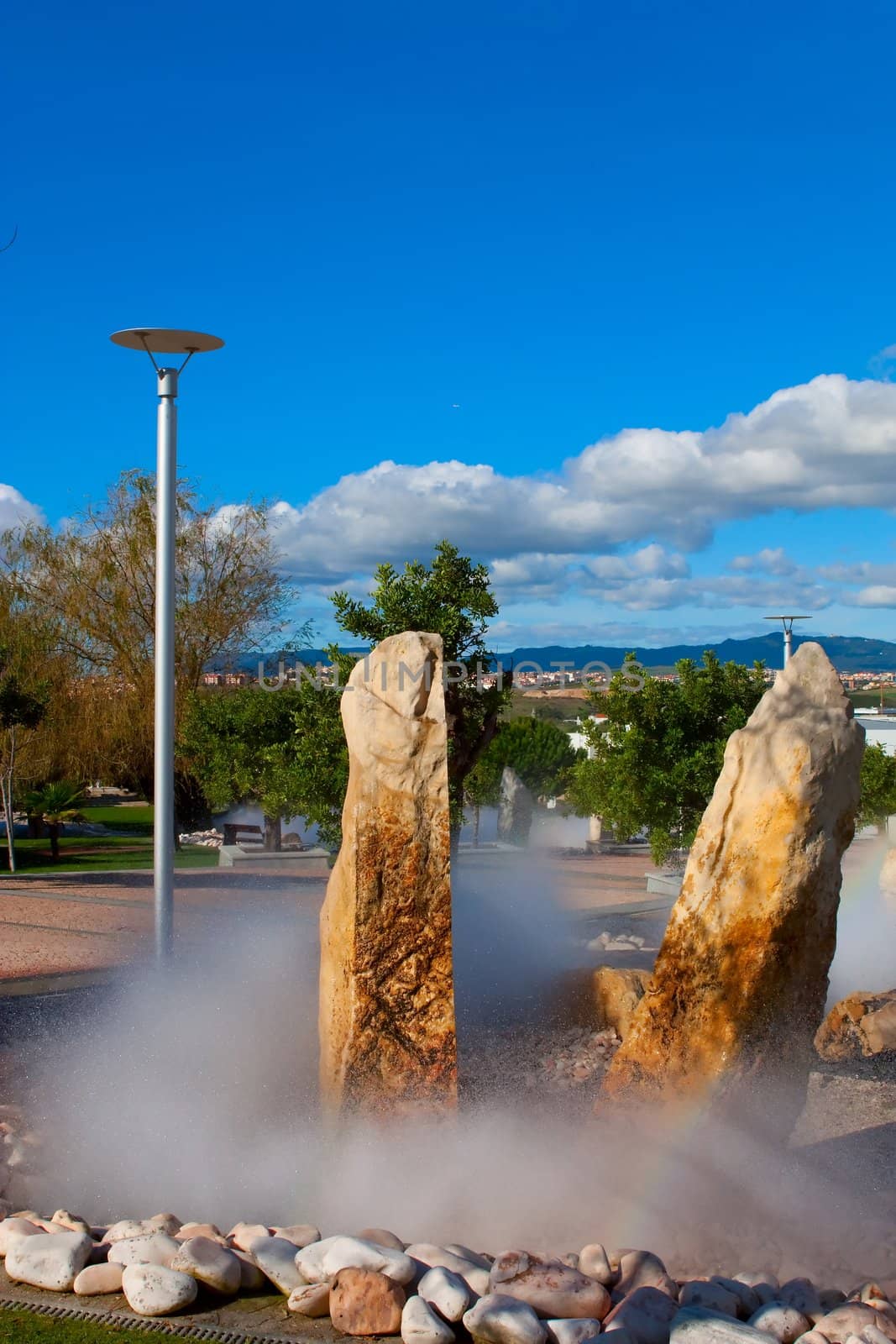Fountain in park