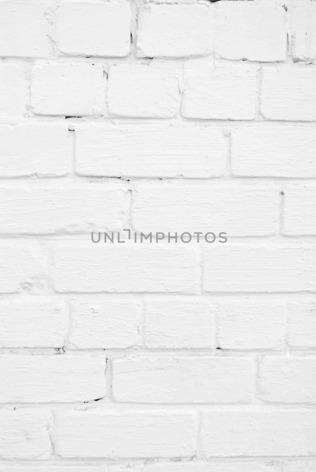 Background with old white painted brick wall