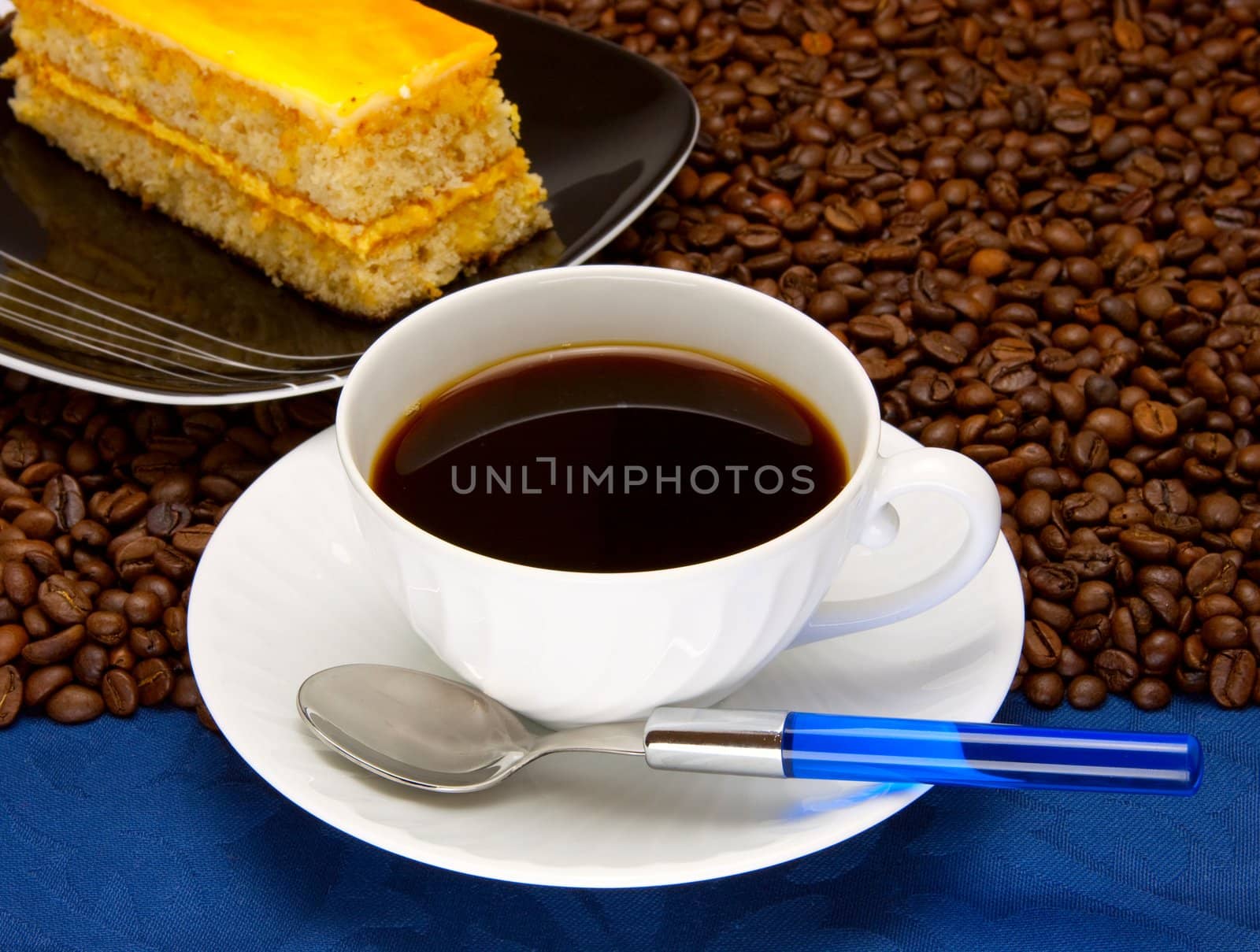 Coffee cup and grain