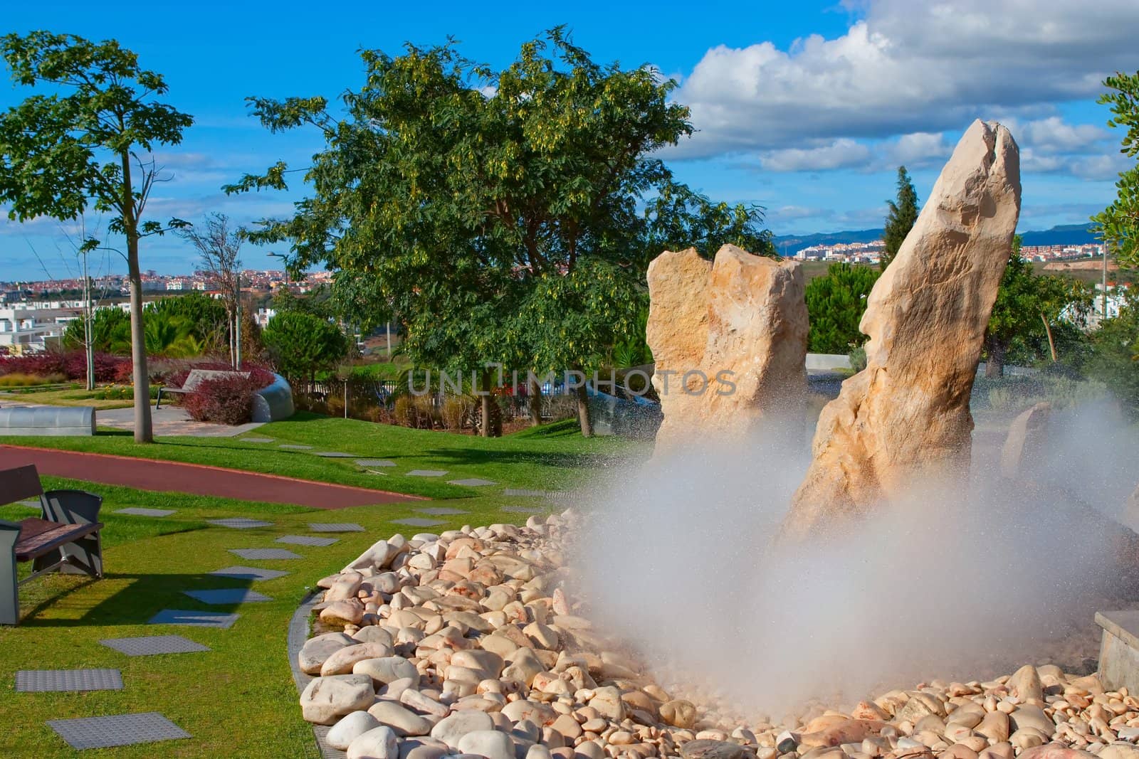 Fountain in park