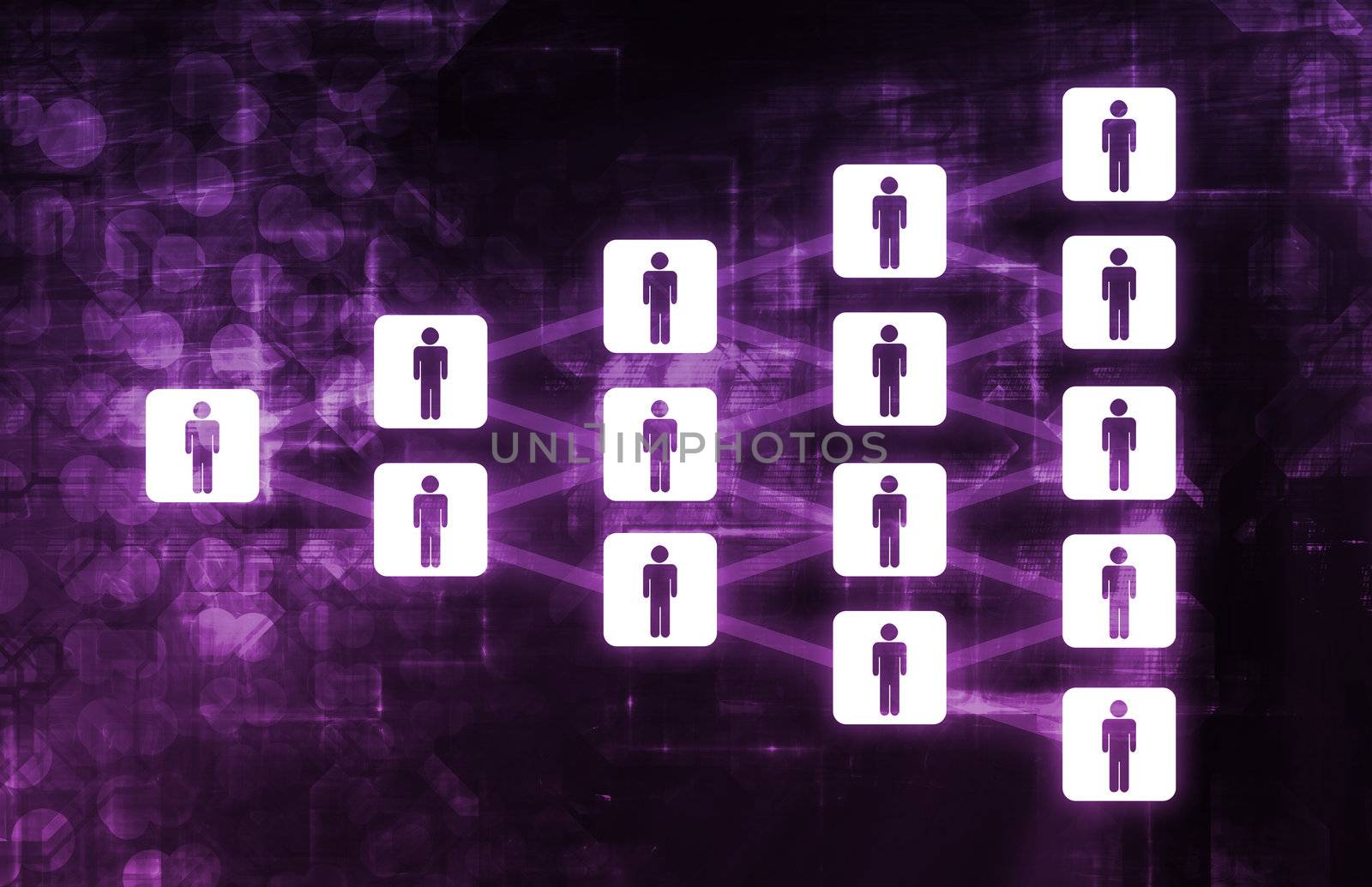 Futuristic Technology Data Flow as Art Abstract
