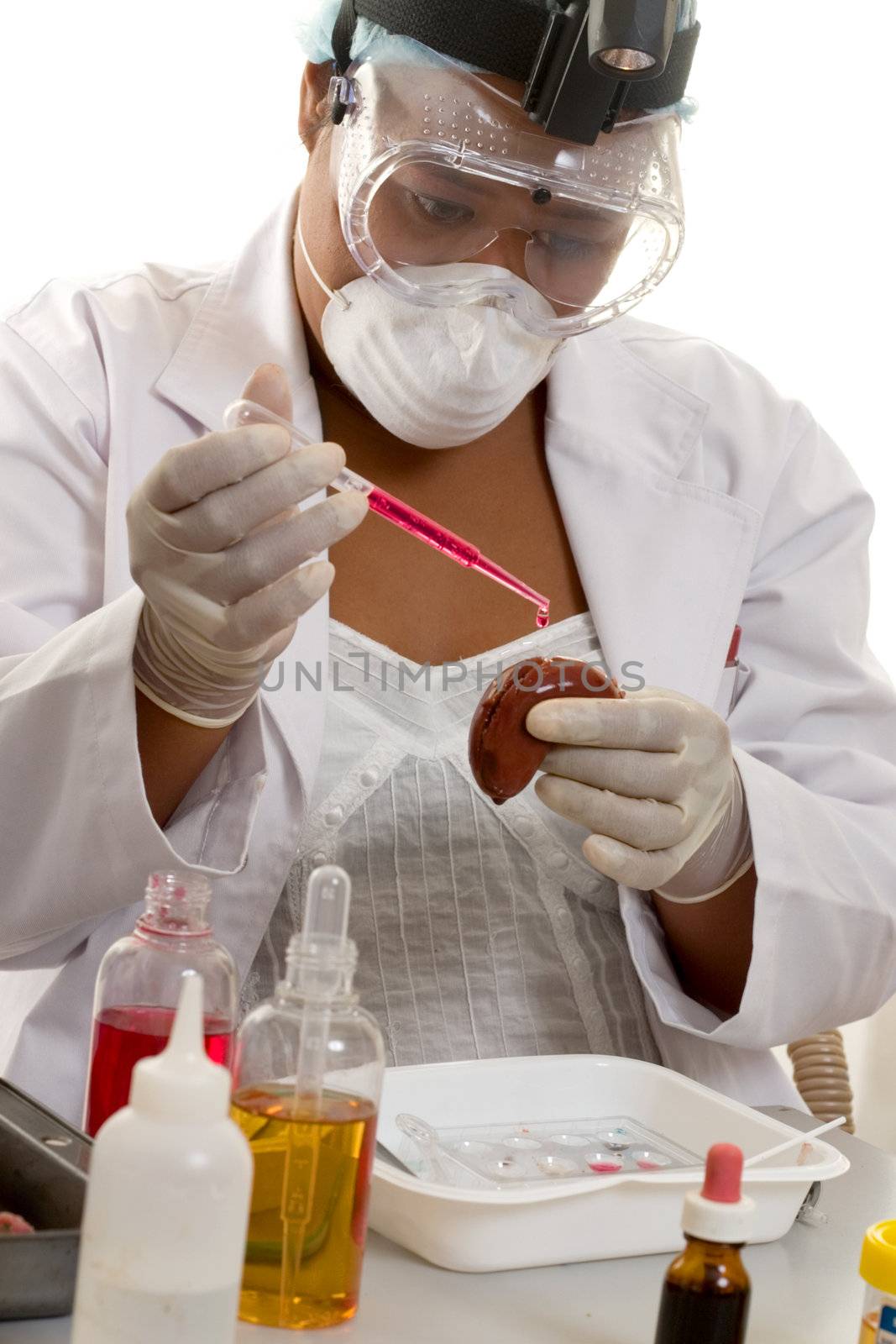 A medical scientist will specialise in one or more sciences such asn haematology, immunology, transfusion science, clinical biochemistry, microbiology, histopathology, cytology, or virology. They usually work  with doctors, pathologists, scientists, technicians and laboratory assistants.