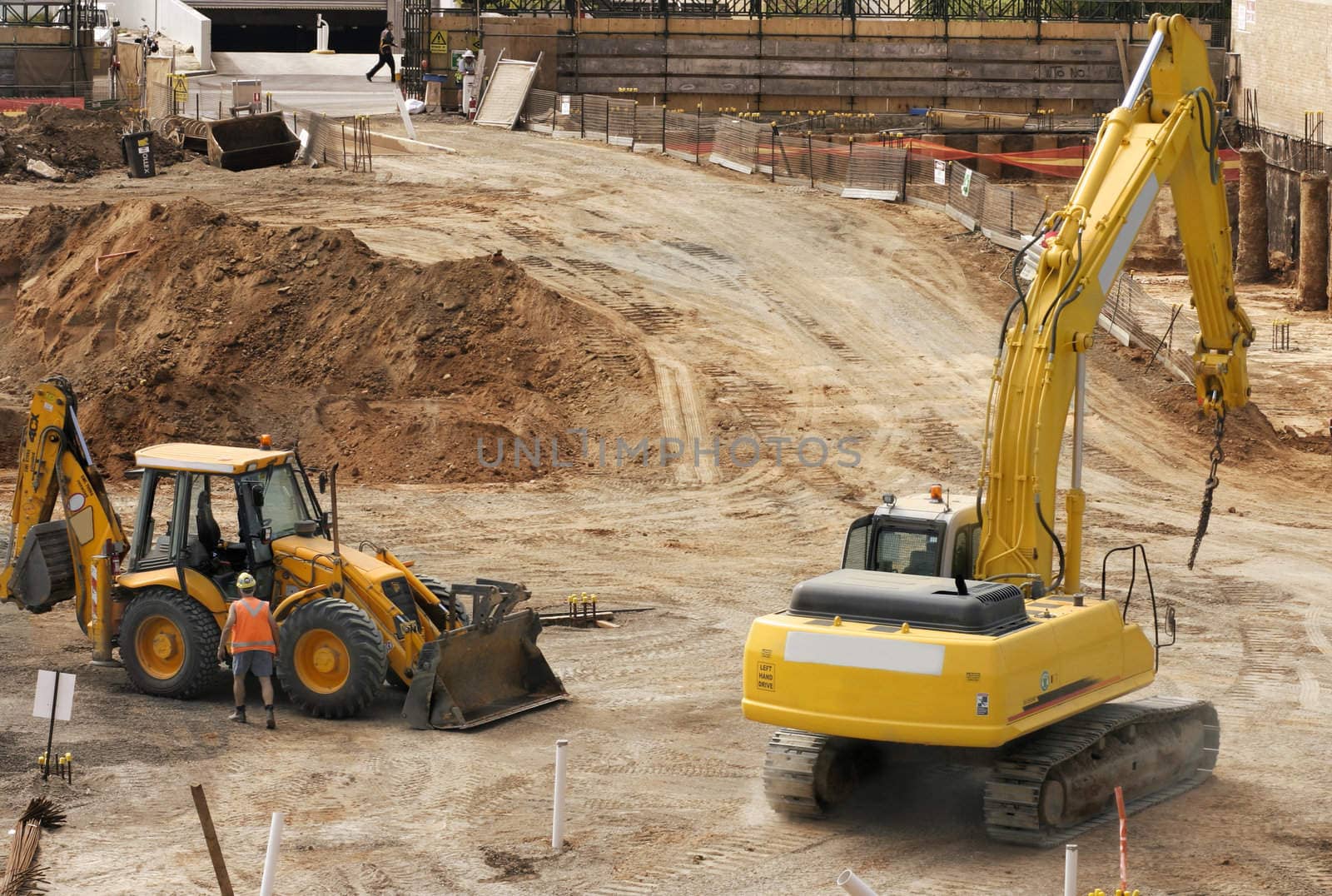 A construction work site