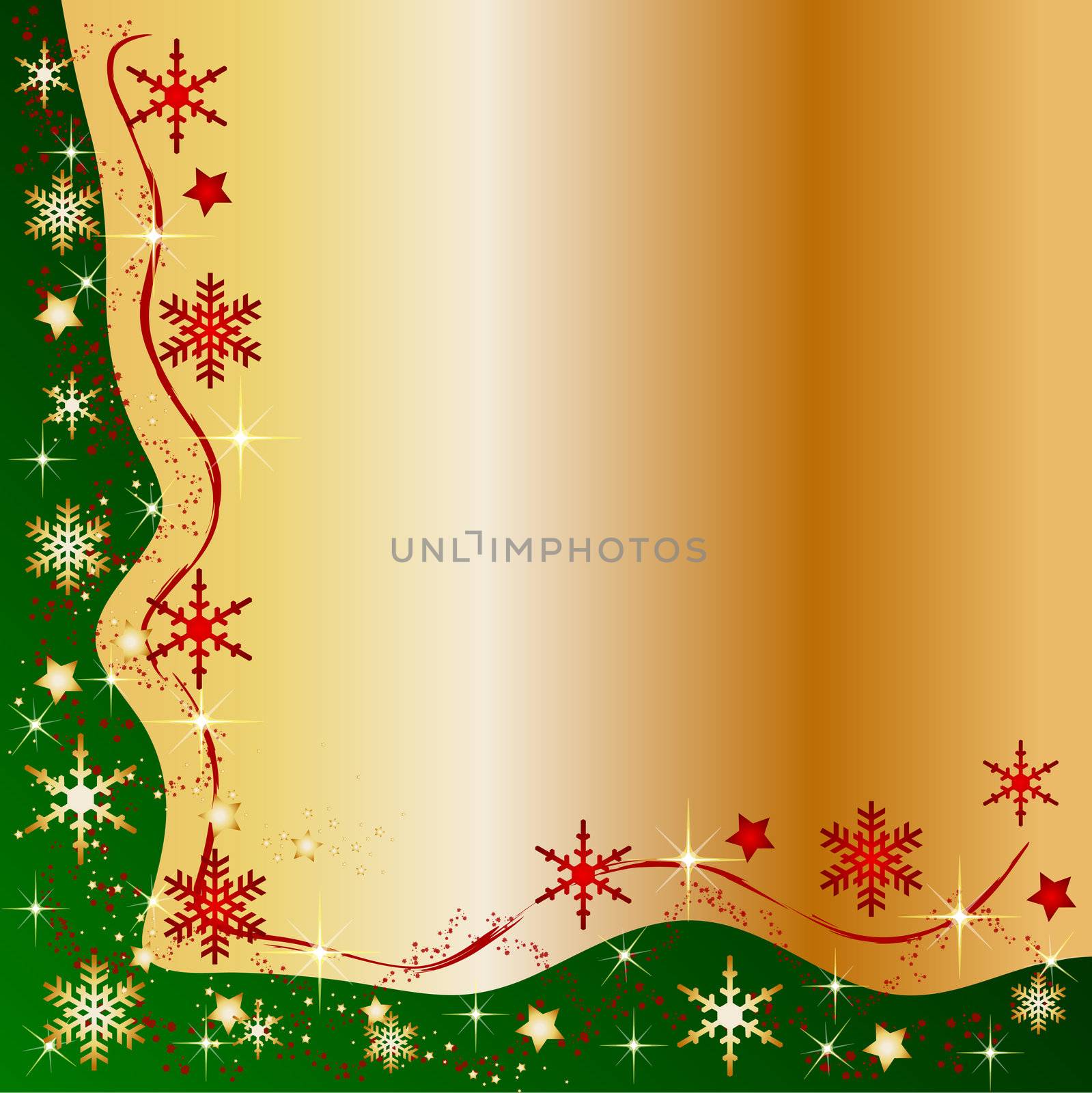 Illustration of a christmas frame background by peromarketing