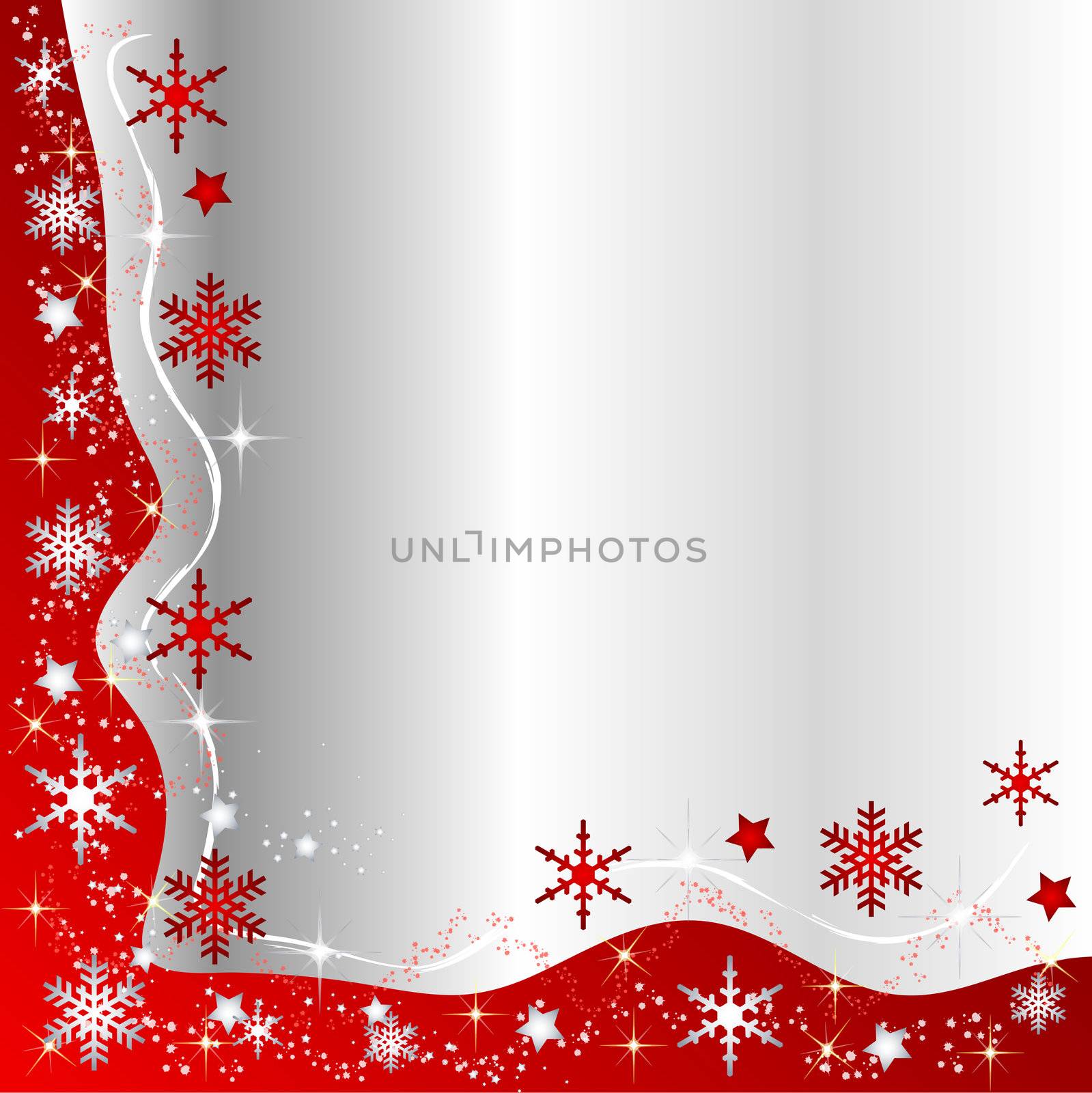 Illustration of a christmas frame background by peromarketing