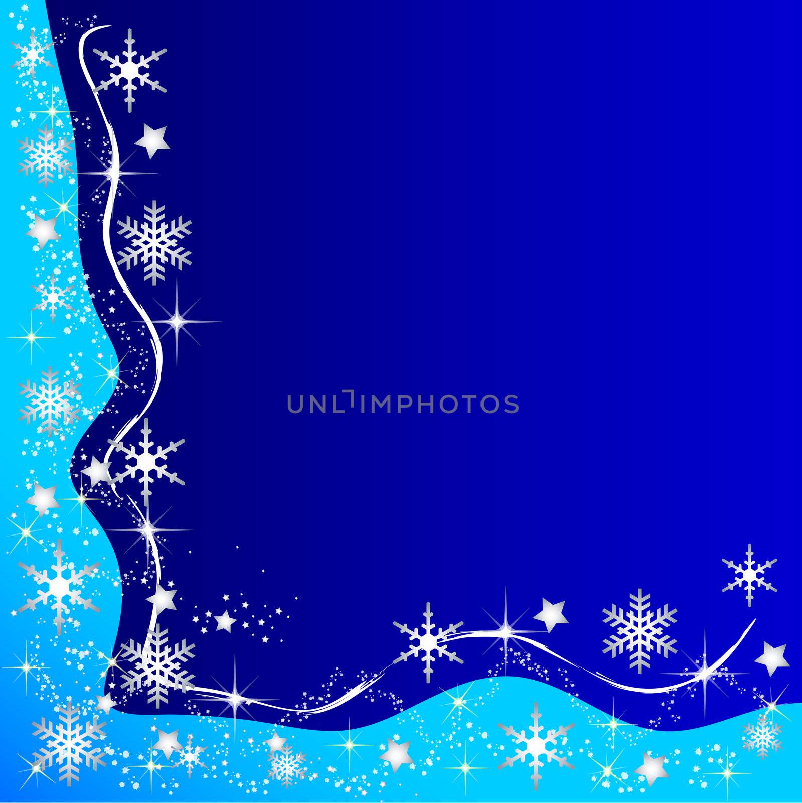 Illustration of a christmas frame background by peromarketing