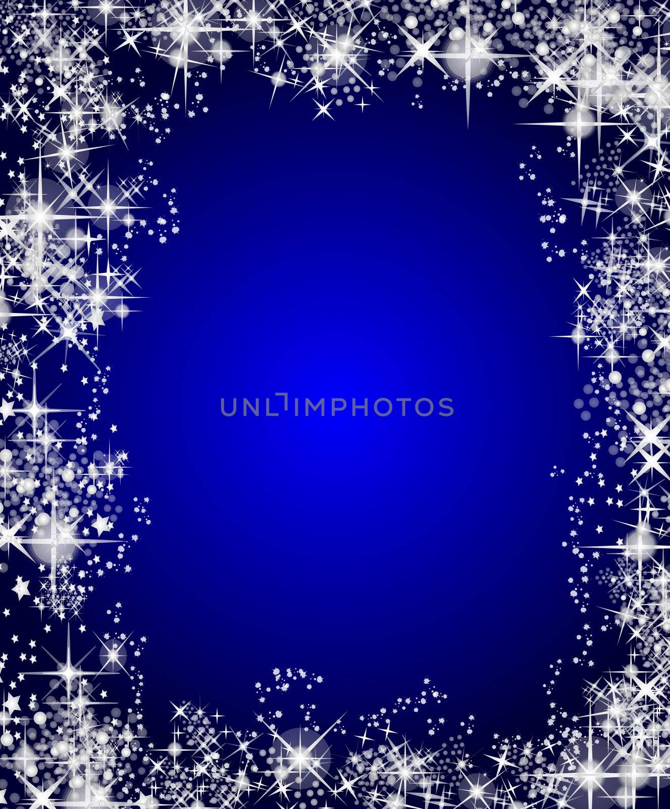 illustration of a christmas frame with stars by peromarketing