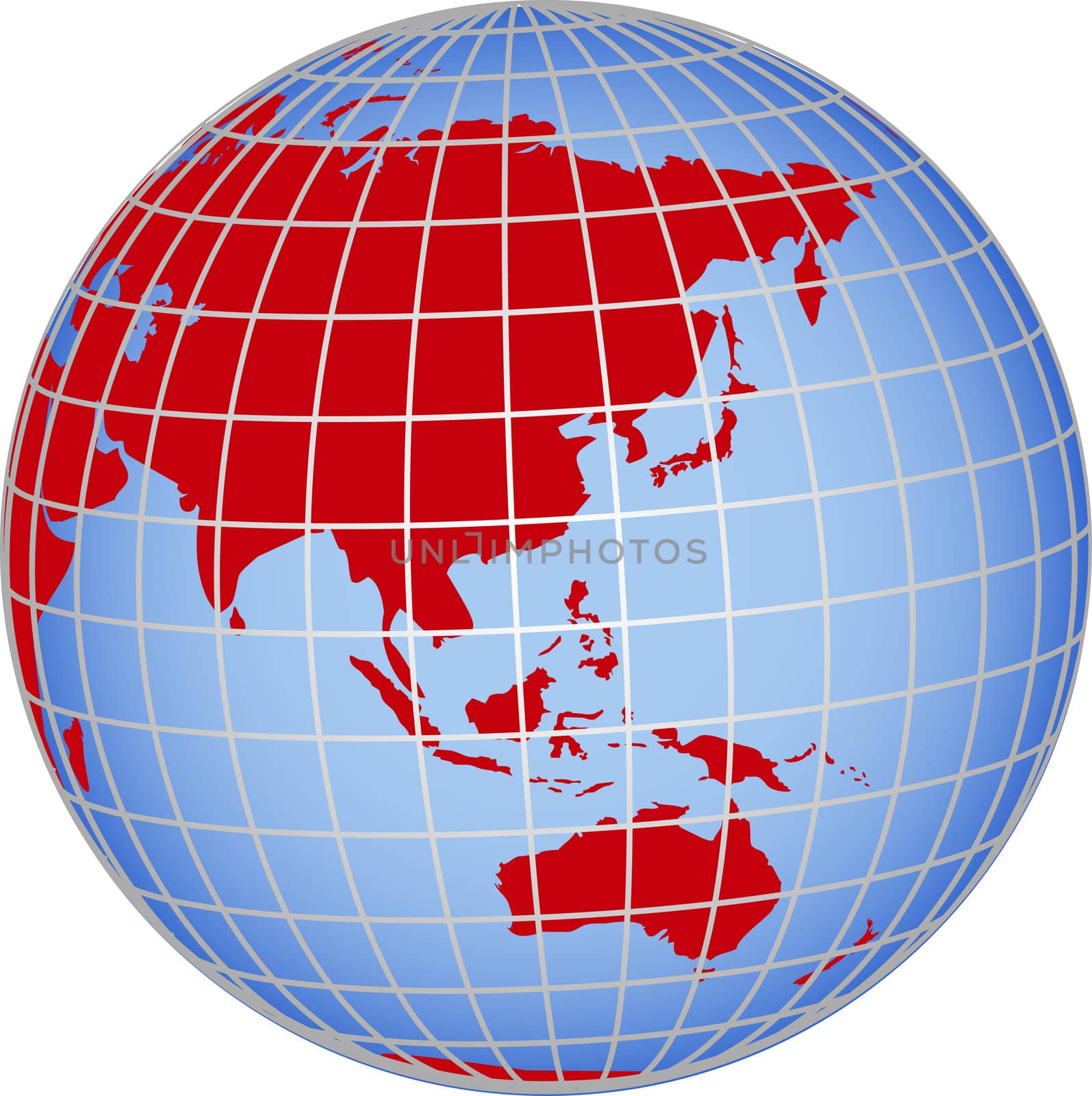 Globe Asia Australia by peromarketing