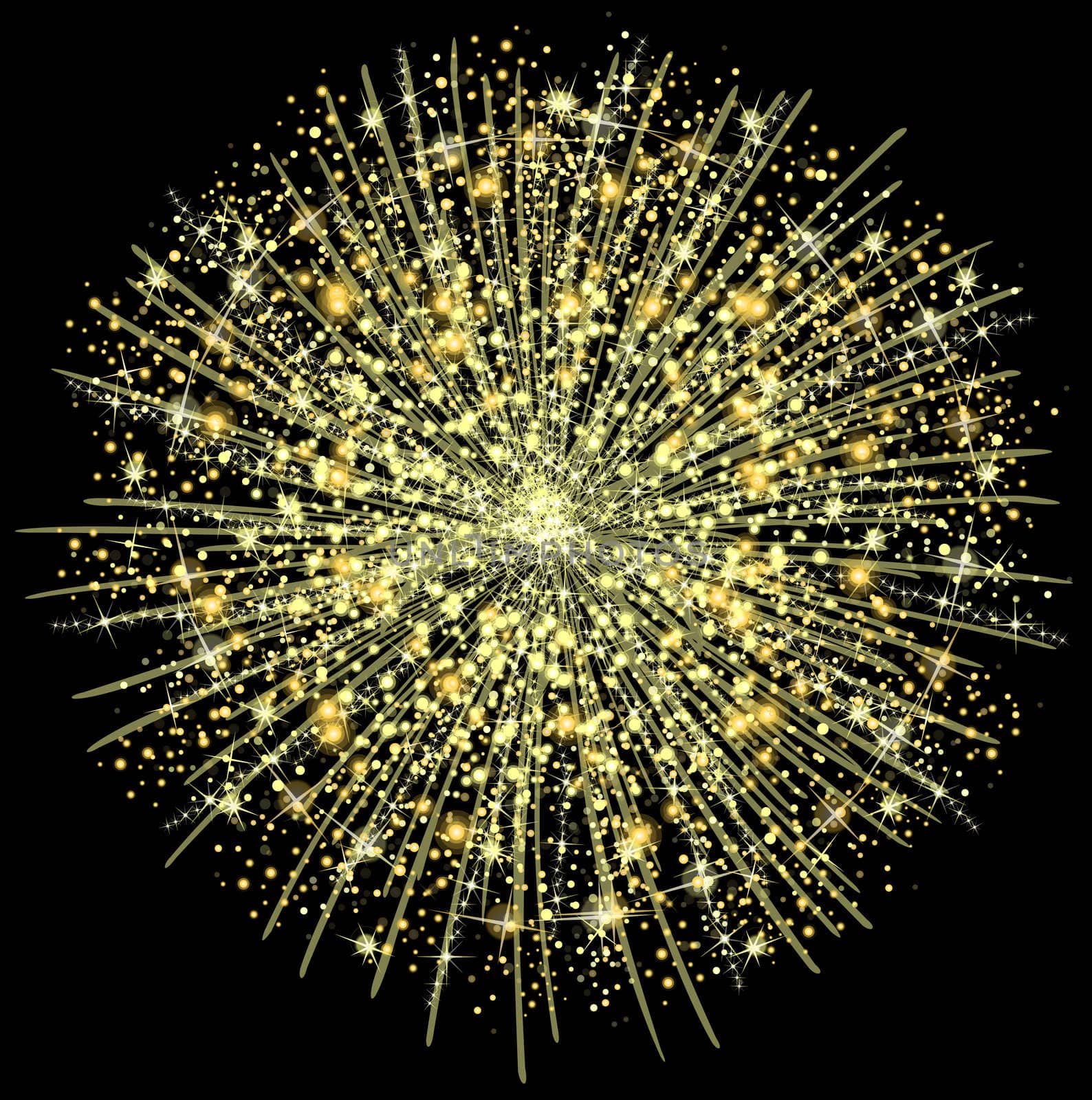 illustration of a fireworks
