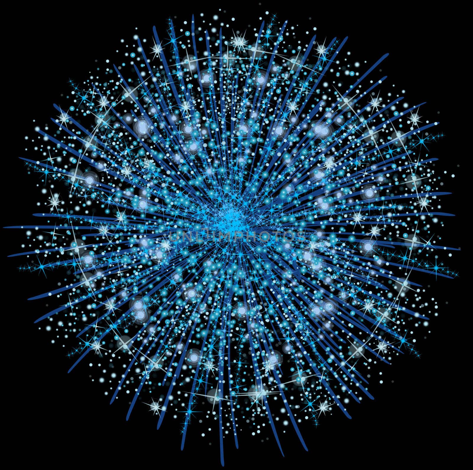 illustration of a fireworks