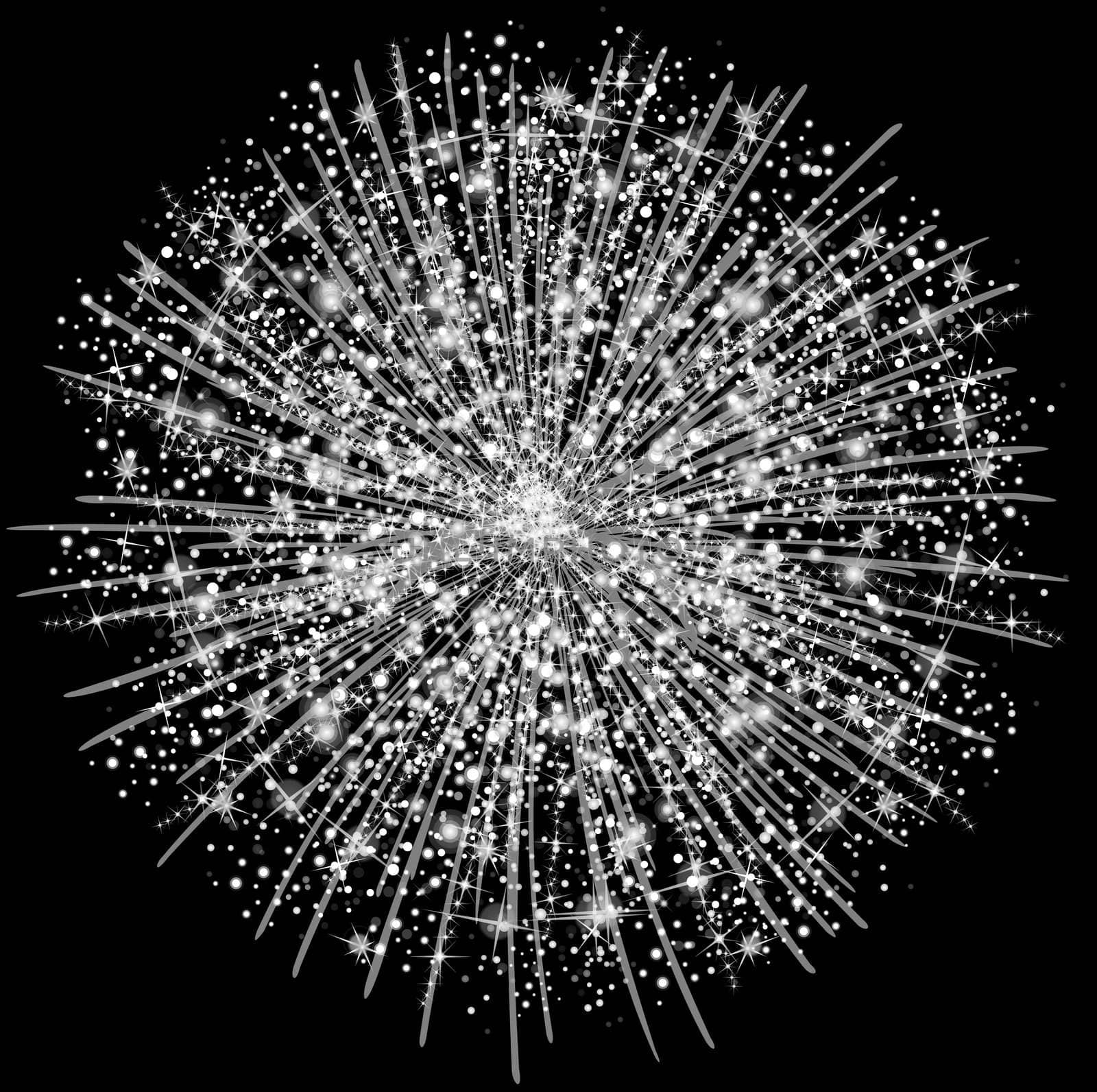 illustration of a fireworks