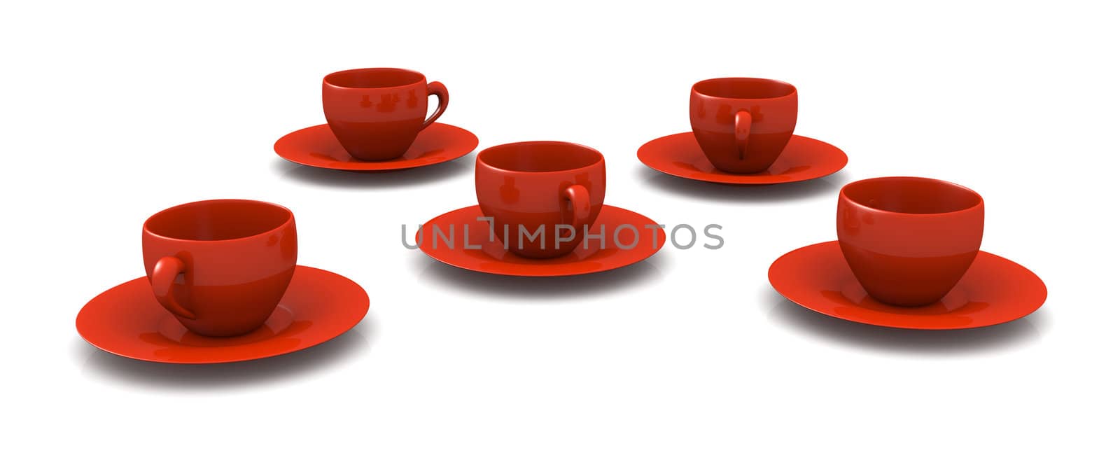 Red Coffee Cups by Spectral