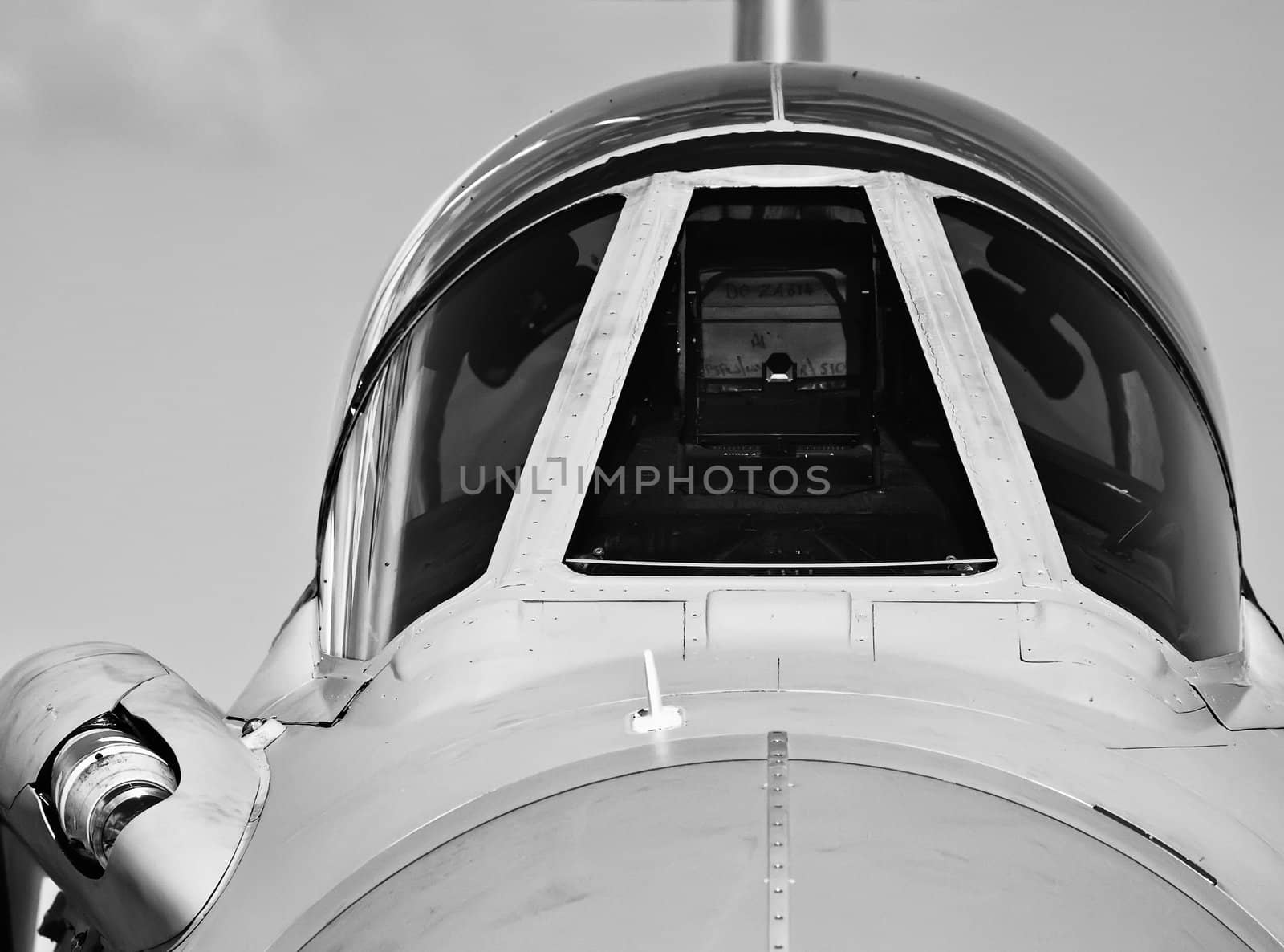 LUQA, MALTA - SEP 26 - Front detail of a Tornado jet fighter canopy during the Malta International Airshow 26th September 2009