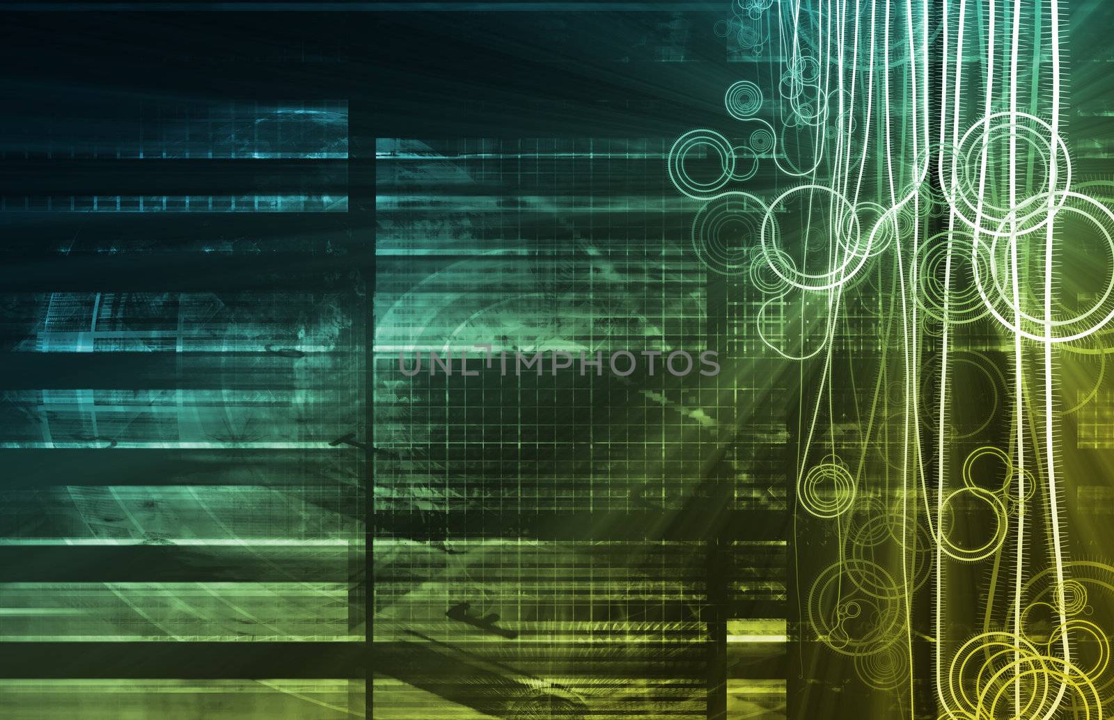 Neon Grunge Rays as a Abstract Background
