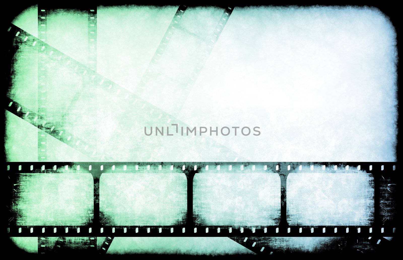 TV Channel Movie Guide on Abstract Background